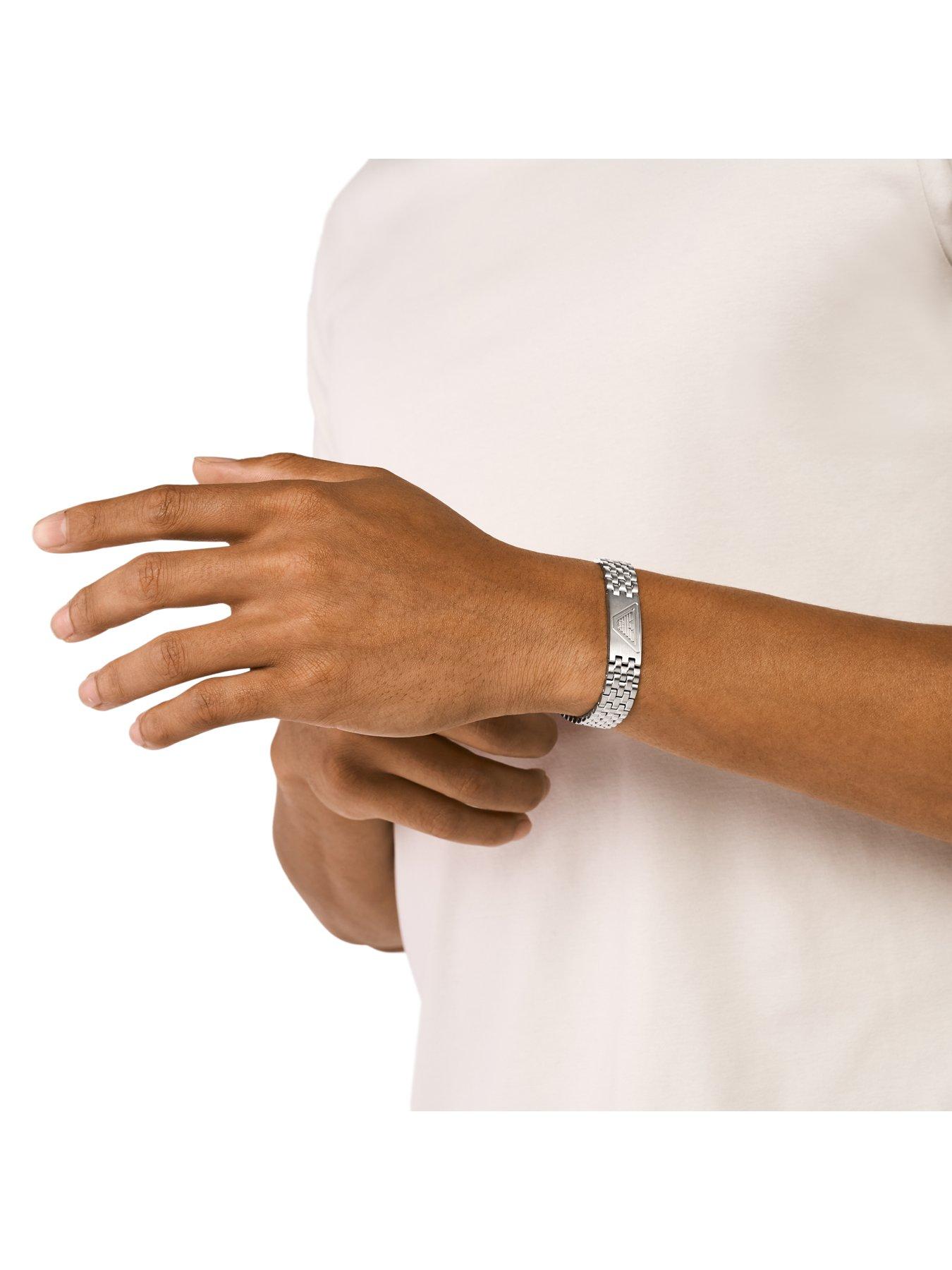 Image 2 of 4 of Emporio Armani Men's Stainless Steel ID Bracelet
