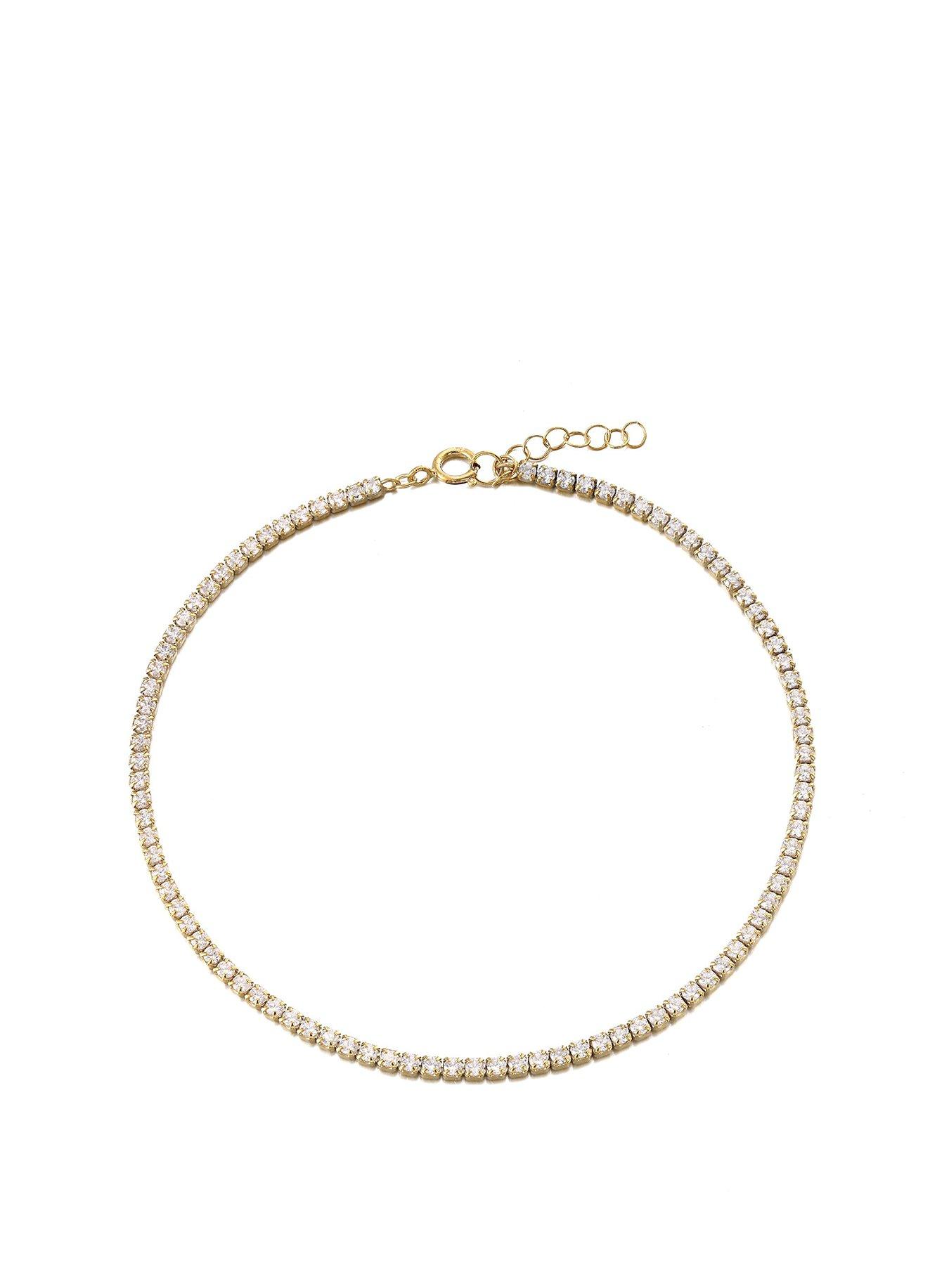 Seol + Gold CZ Tennis Anklet