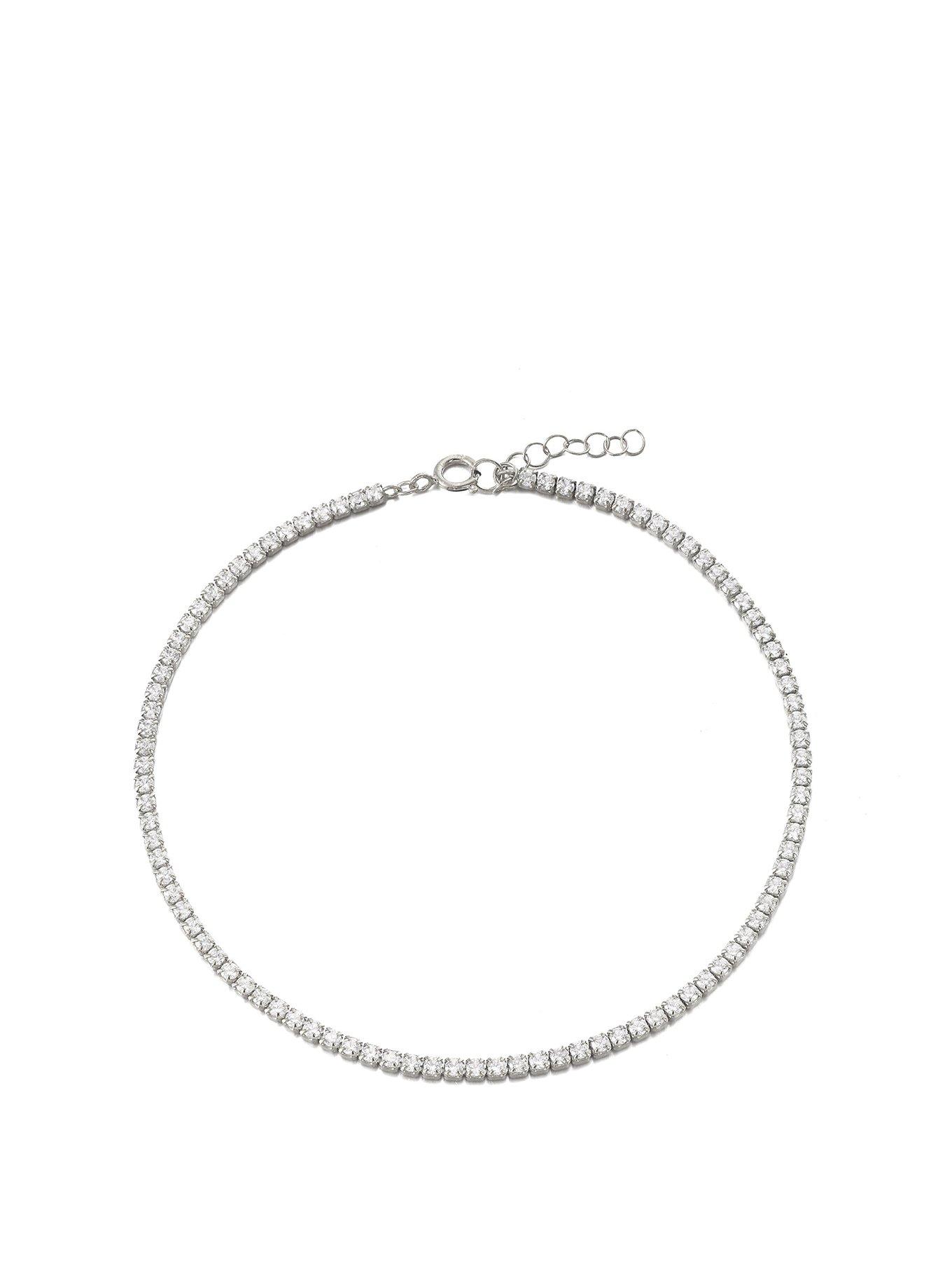 undefined CZ Tennis Anklet