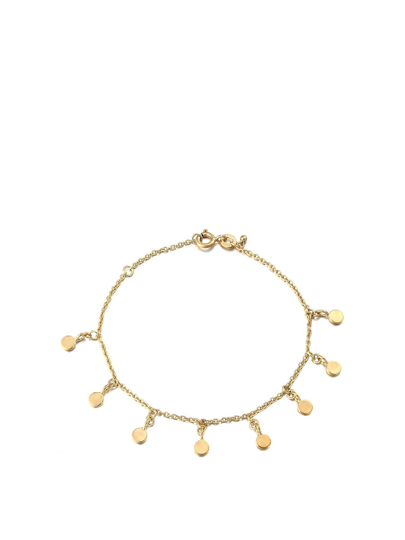 Product photograph of Seol Gold Disc Bracelet from very.co.uk