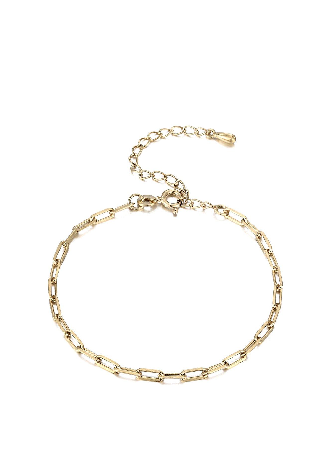 Product photograph of Seol Gold Cable Chain Bracelet from very.co.uk