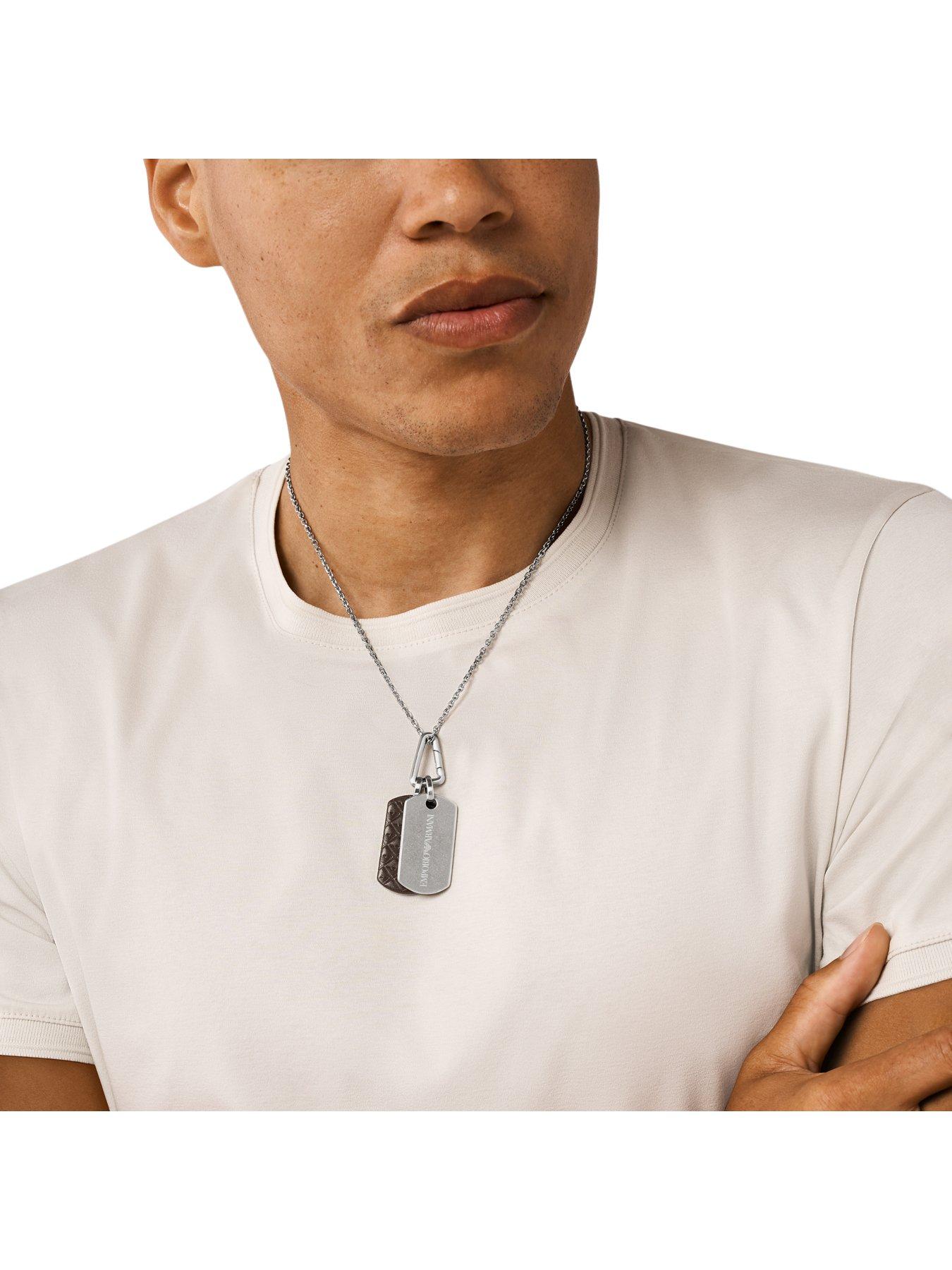 Armani dog tag best sale