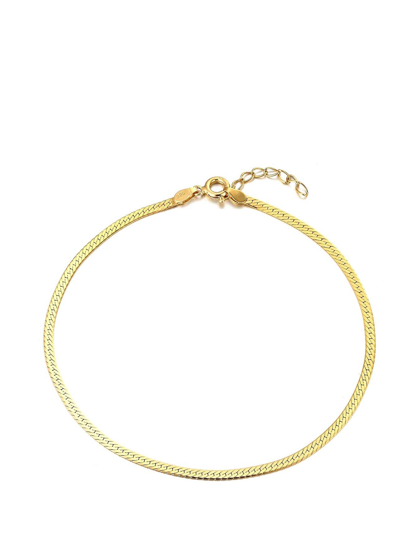 undefined Herringbone Chain Anklet