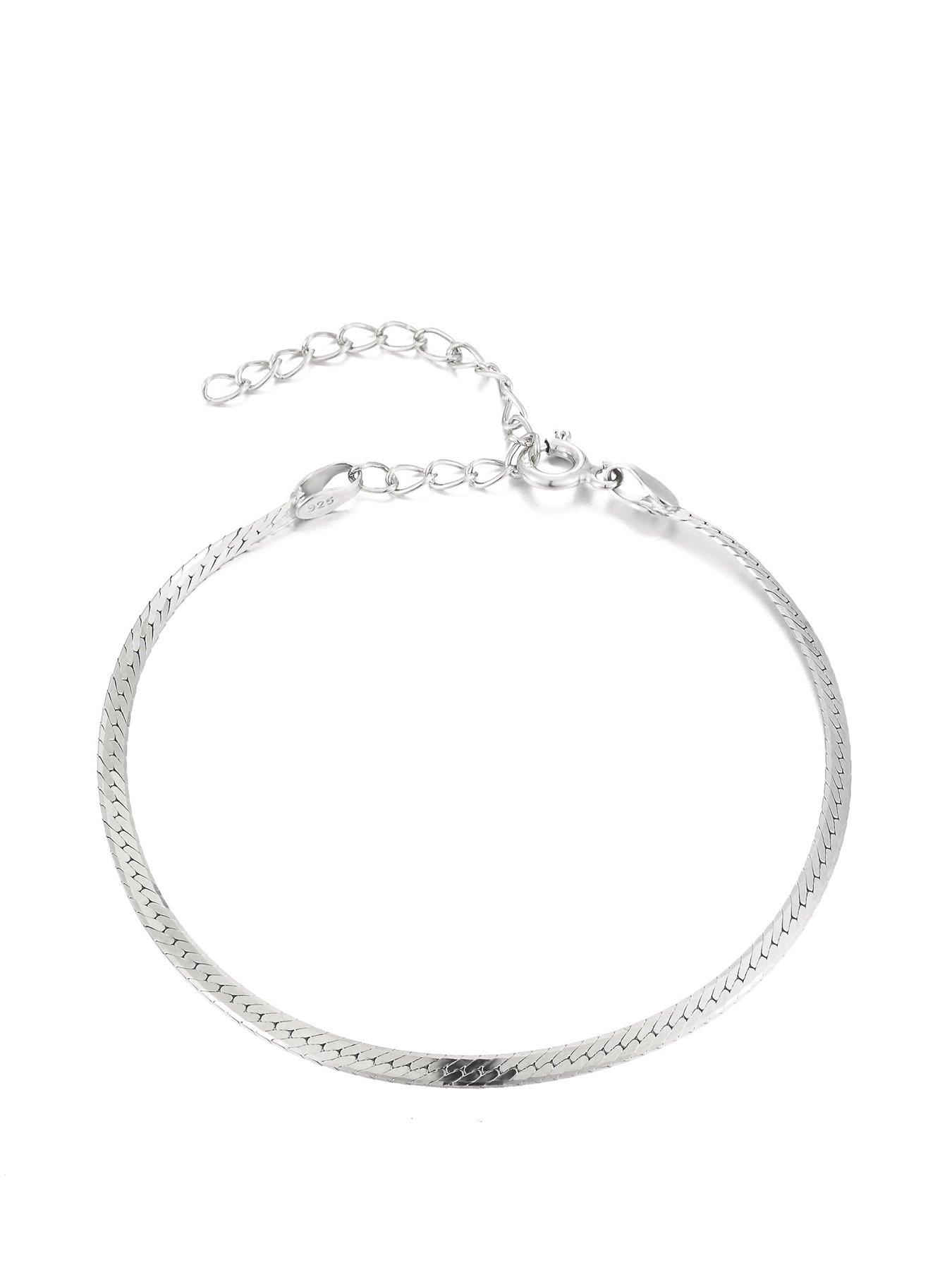 undefined Herringbone Chain Anklet