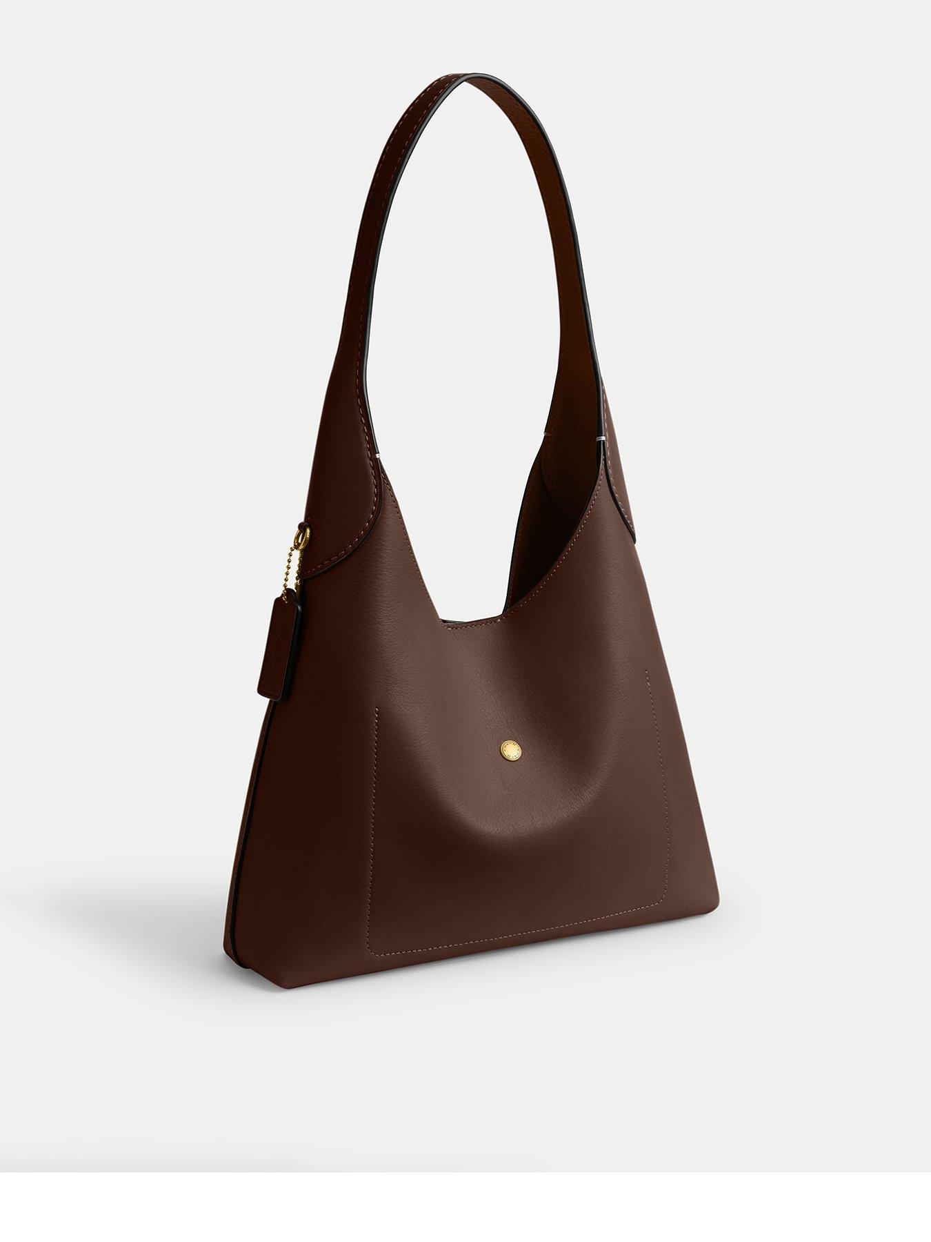 COACH Brooklyn 39 Shoulder Bag Dark Brown Very
