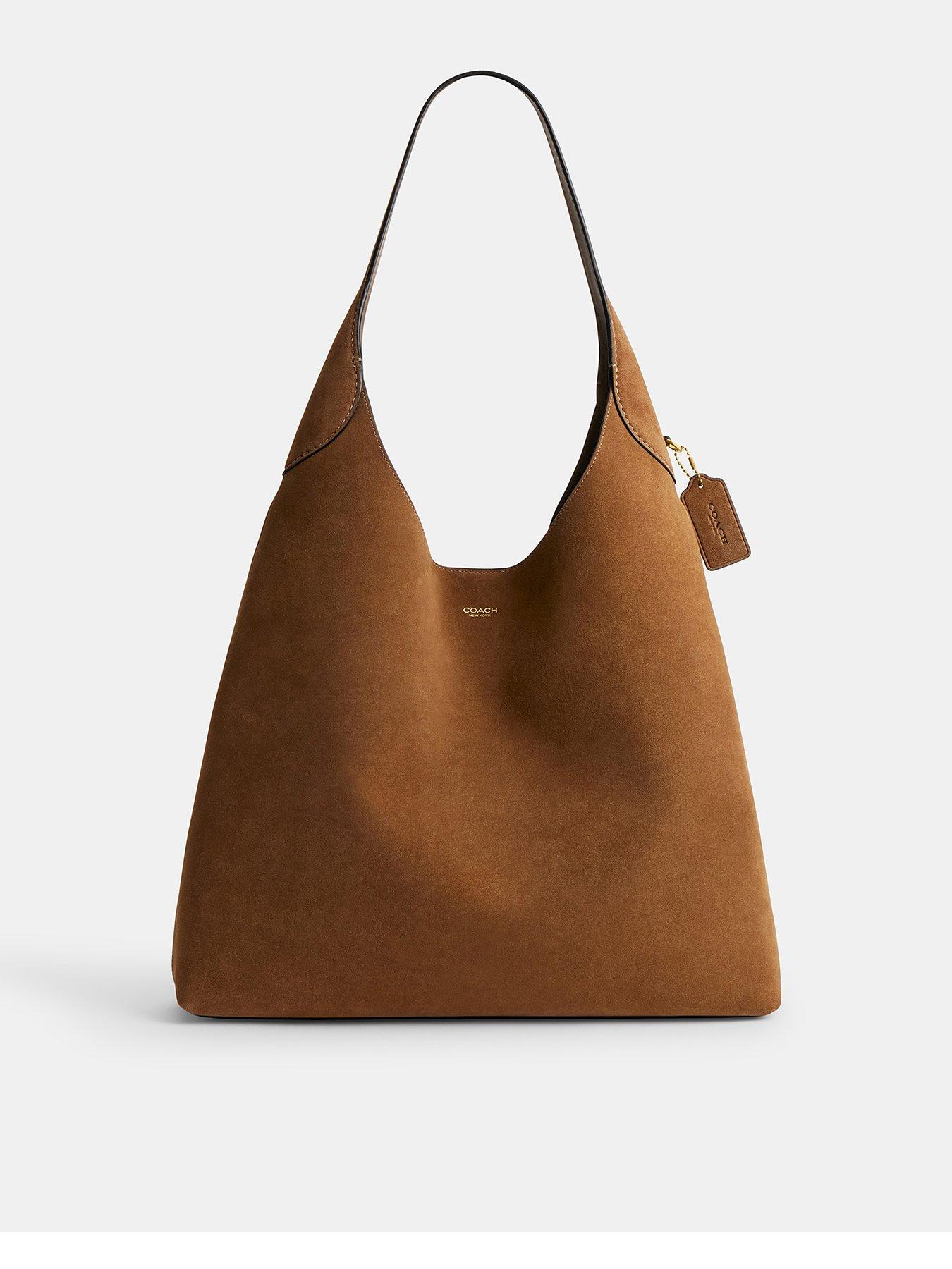 COACH Brooklyn 39 Suede Shoulder Bag - Brown
