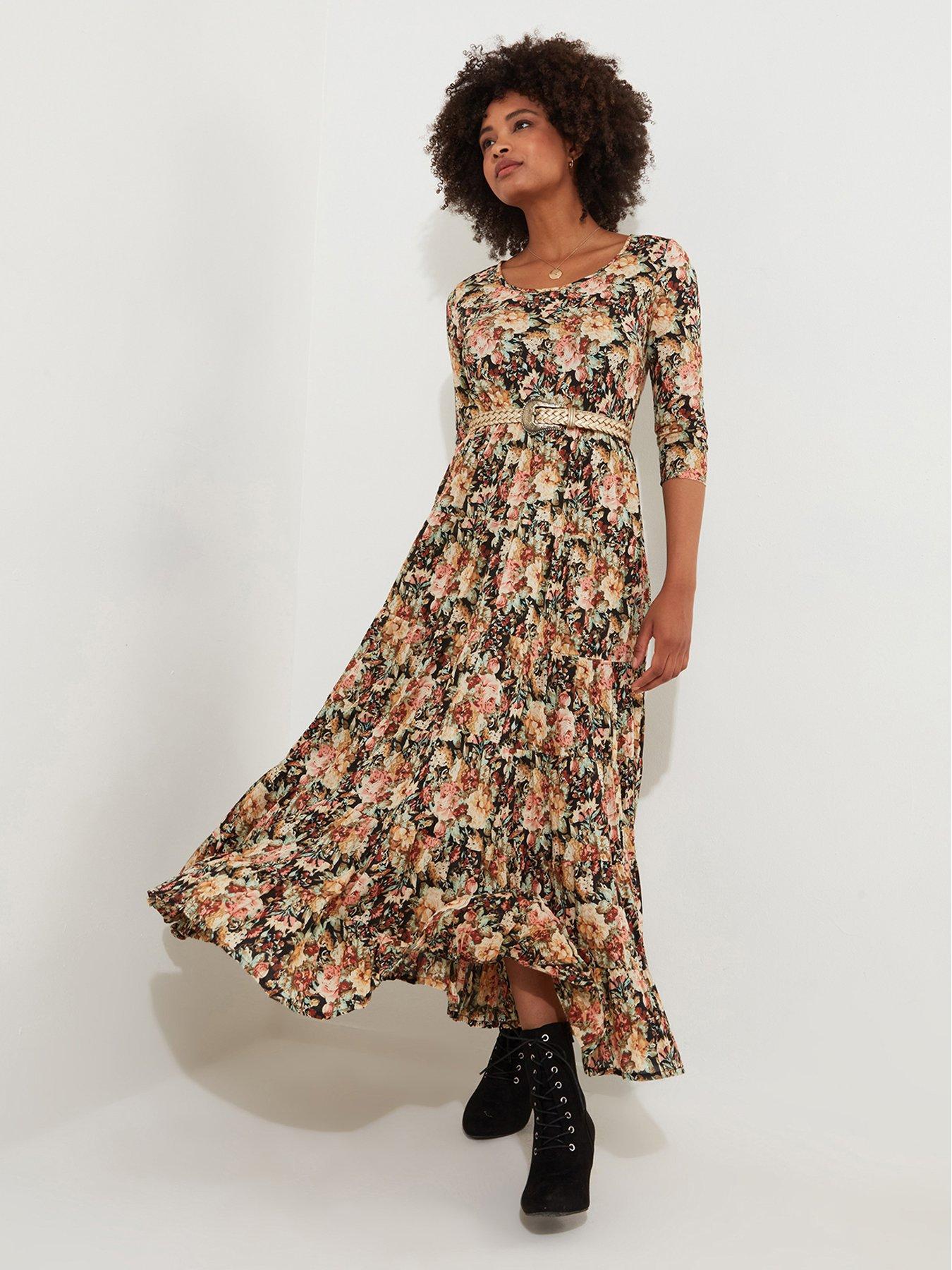 undefined Hannah Crinkle Dress - Beige