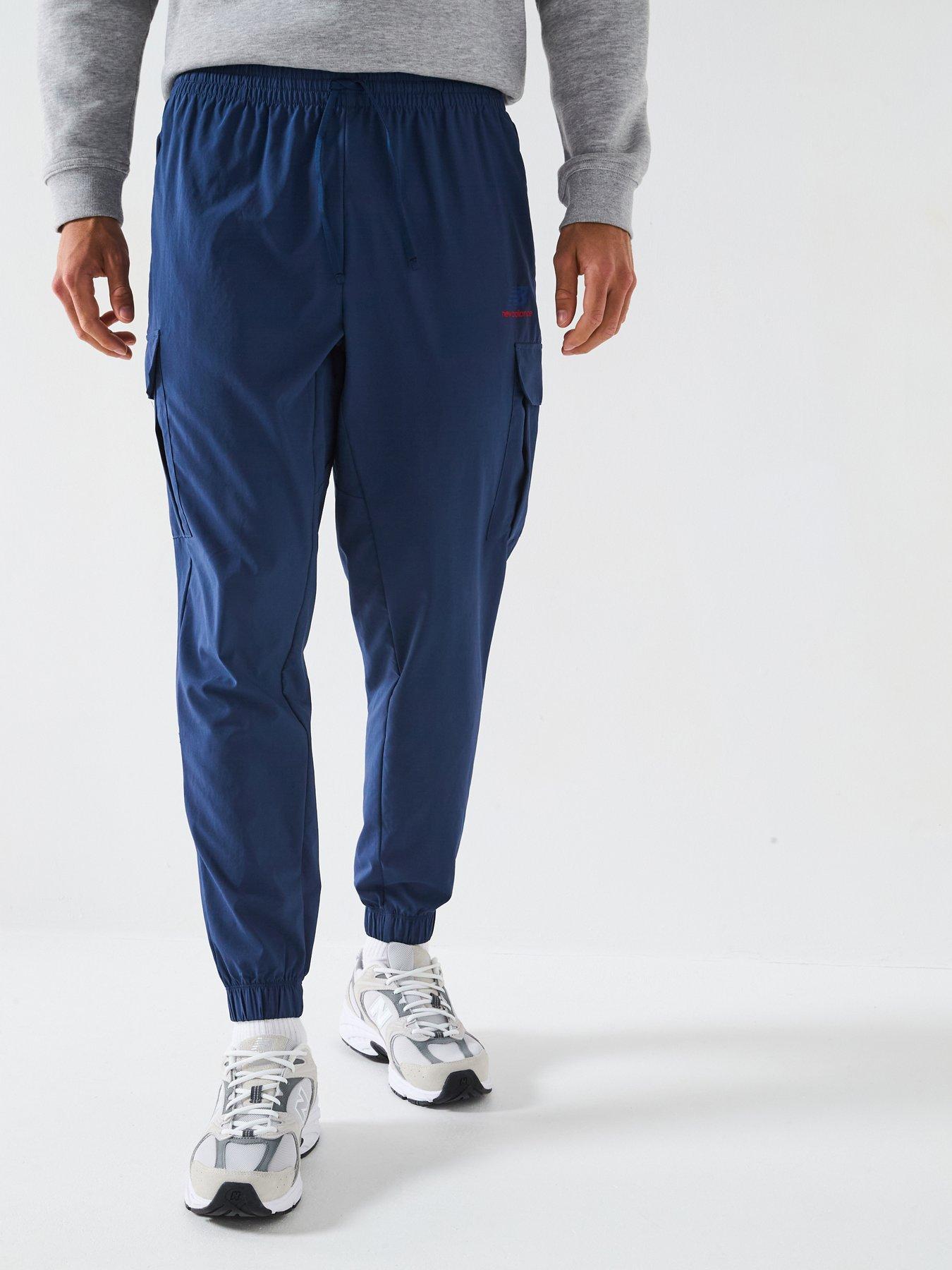 New Balance Mens Classics Woven Cargo Joggers Navy Very