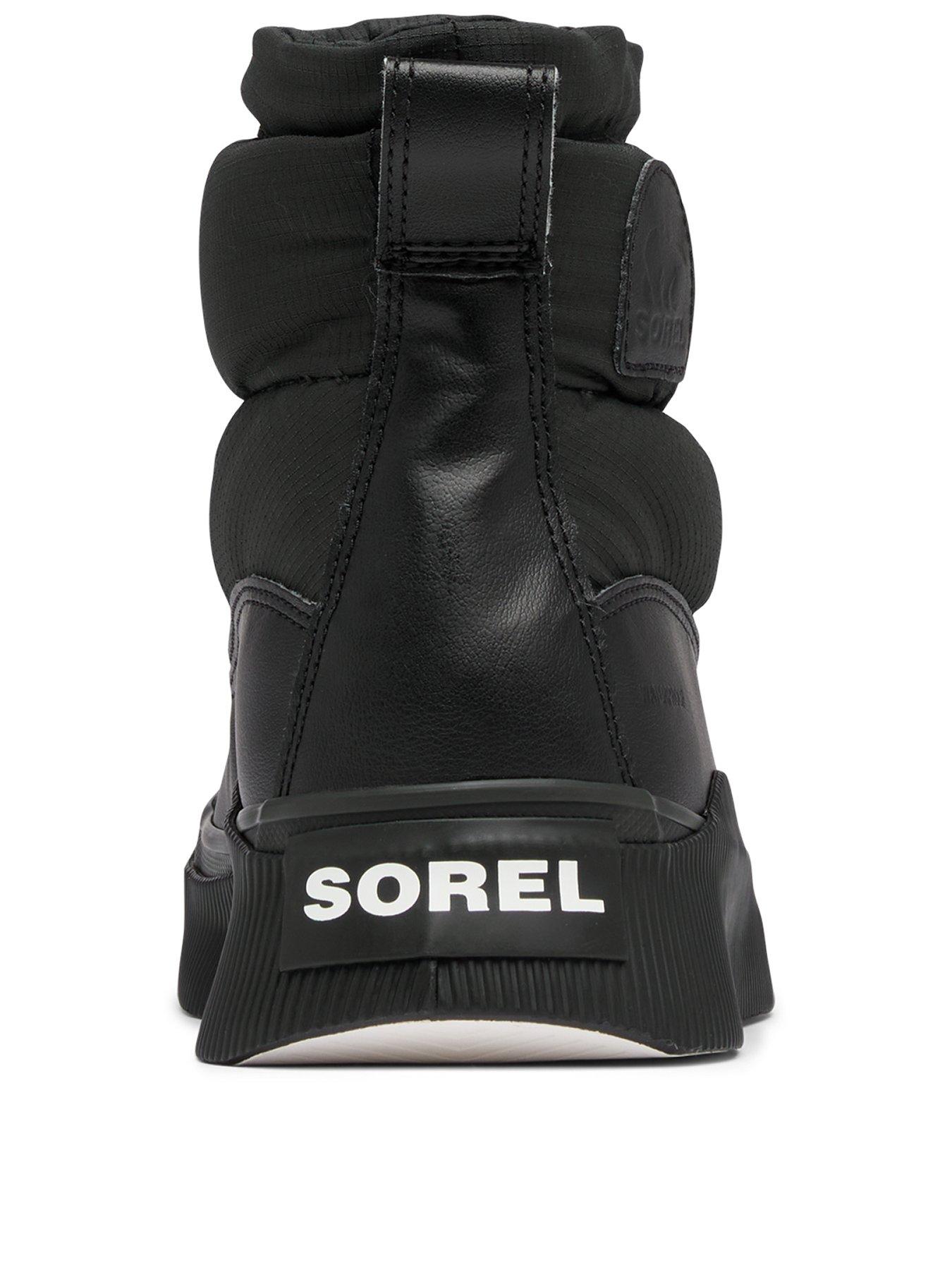 SOREL Womens Out N About Puffy Waterproof Boots Black Very