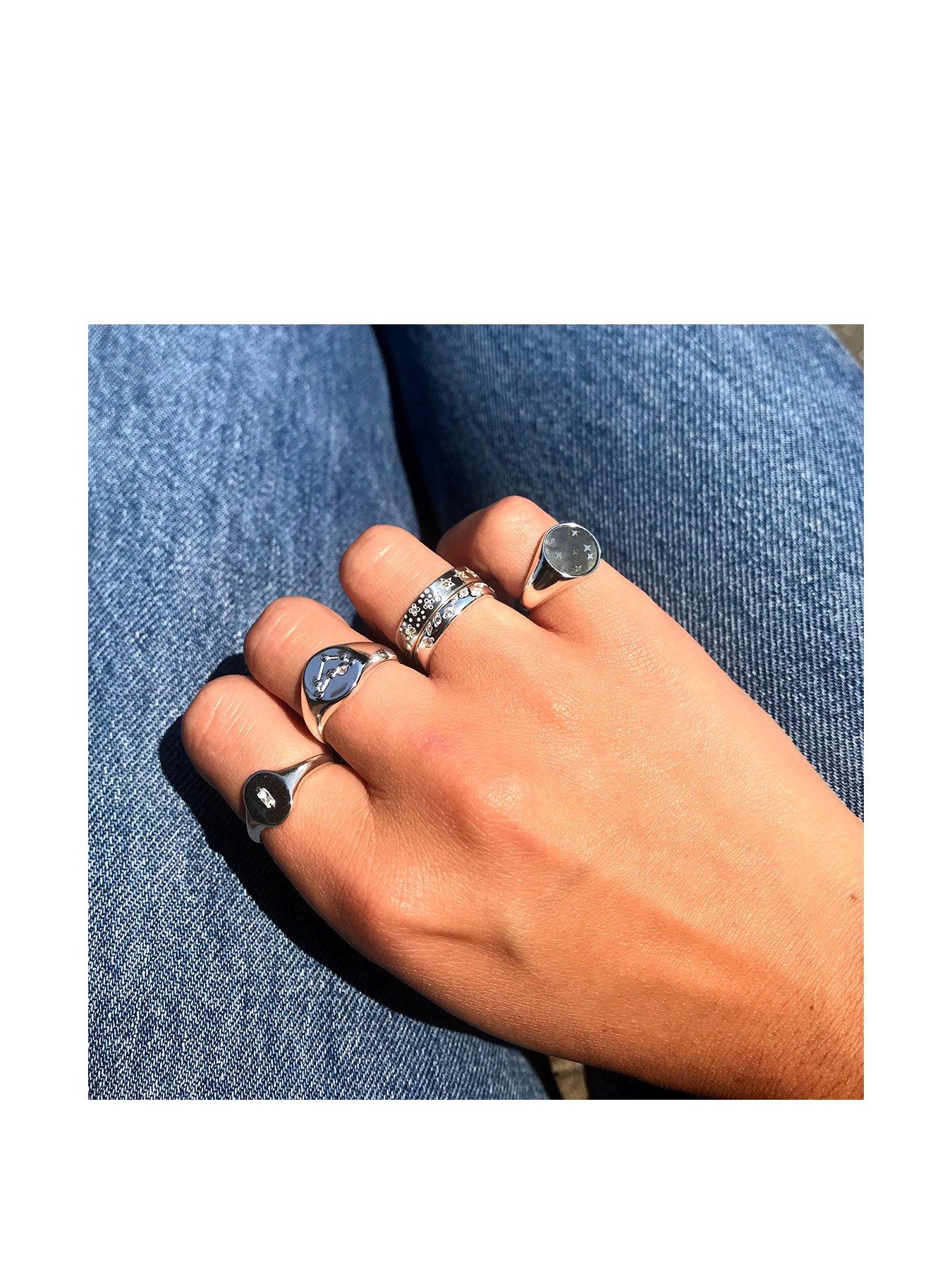 Image 2 of 3 of Seol + Gold Baguette CZ Signet Ring