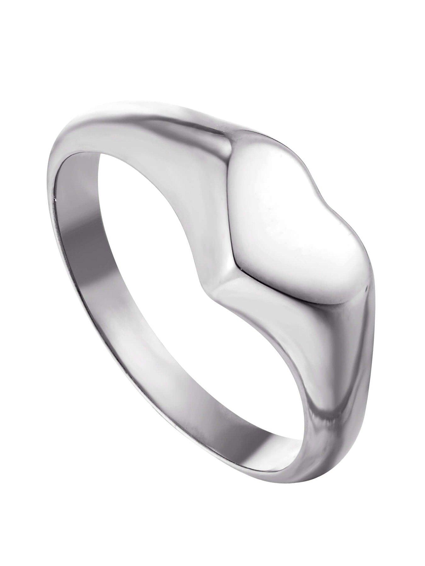Seol + Gold Heart Signet Ring