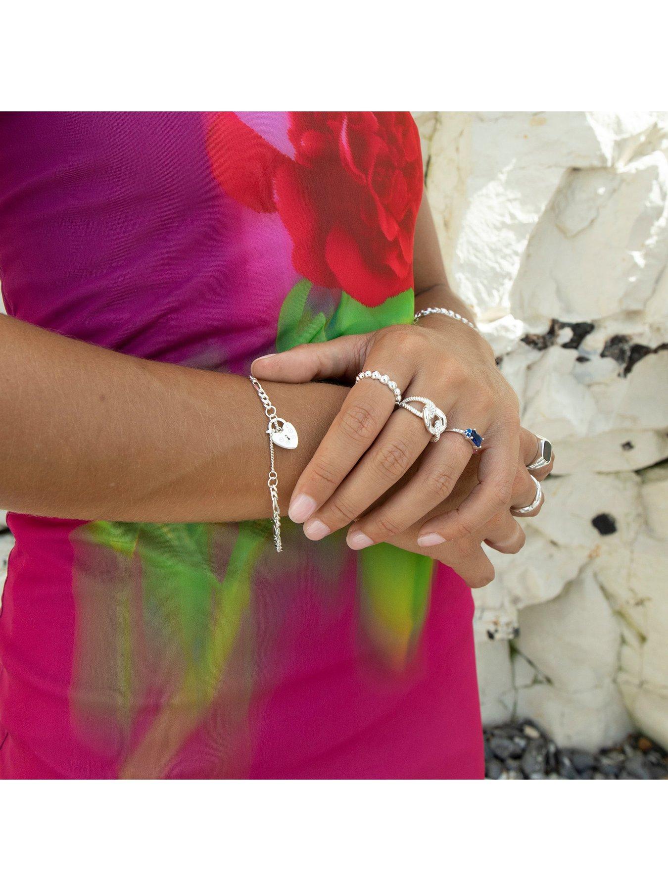 Image 4 of 5 of Seol + Gold Sapphire CZ Baguette Ring