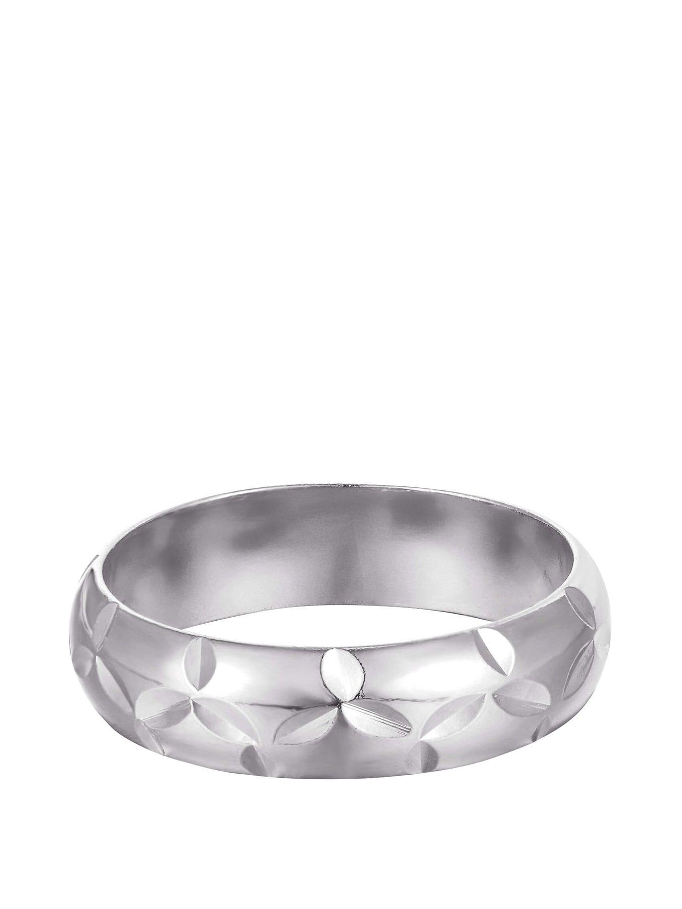 undefined Diamond Cut Band Ring