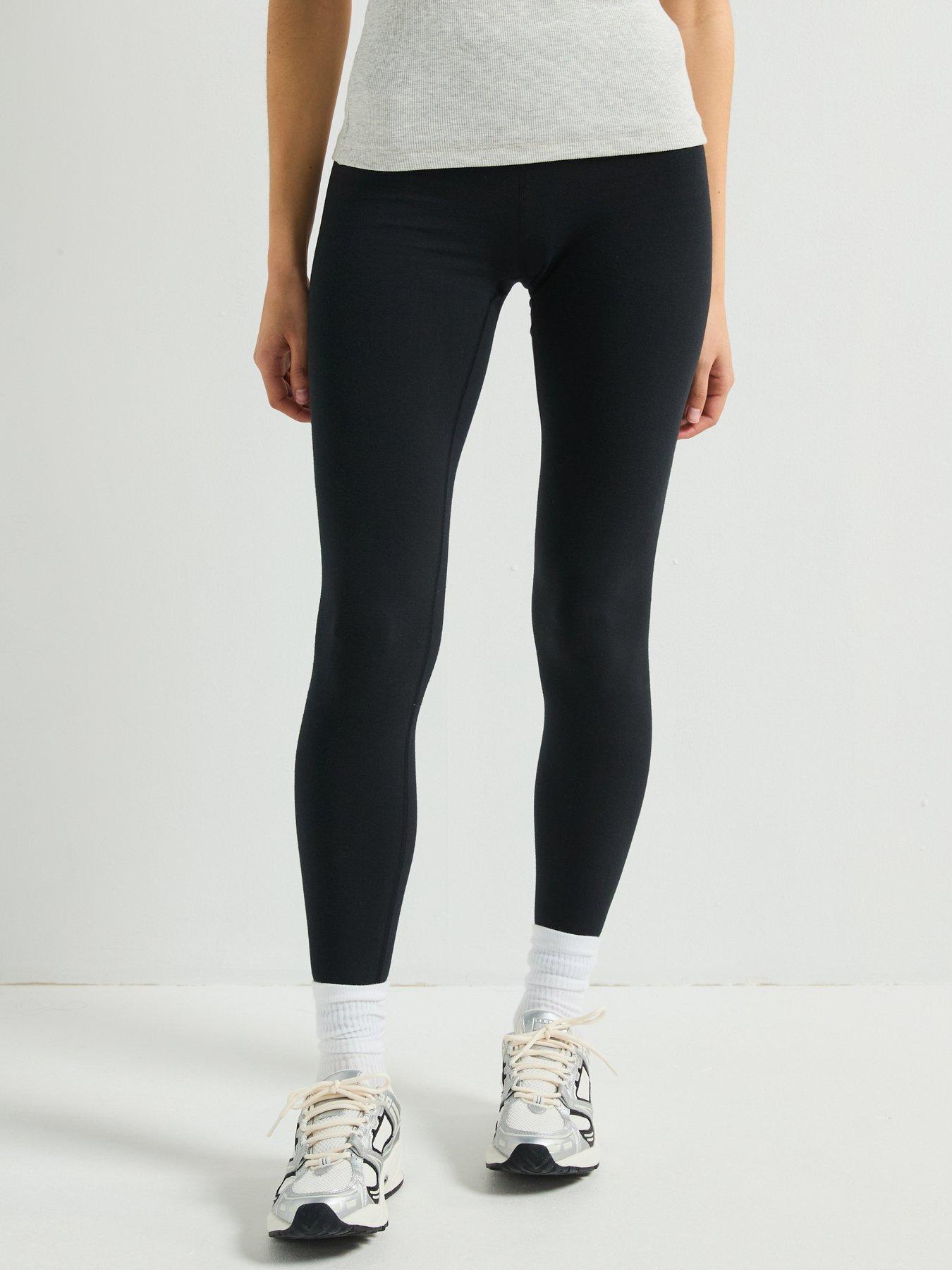 undefined Womens Cotton High Rise Legging 27" - Black
