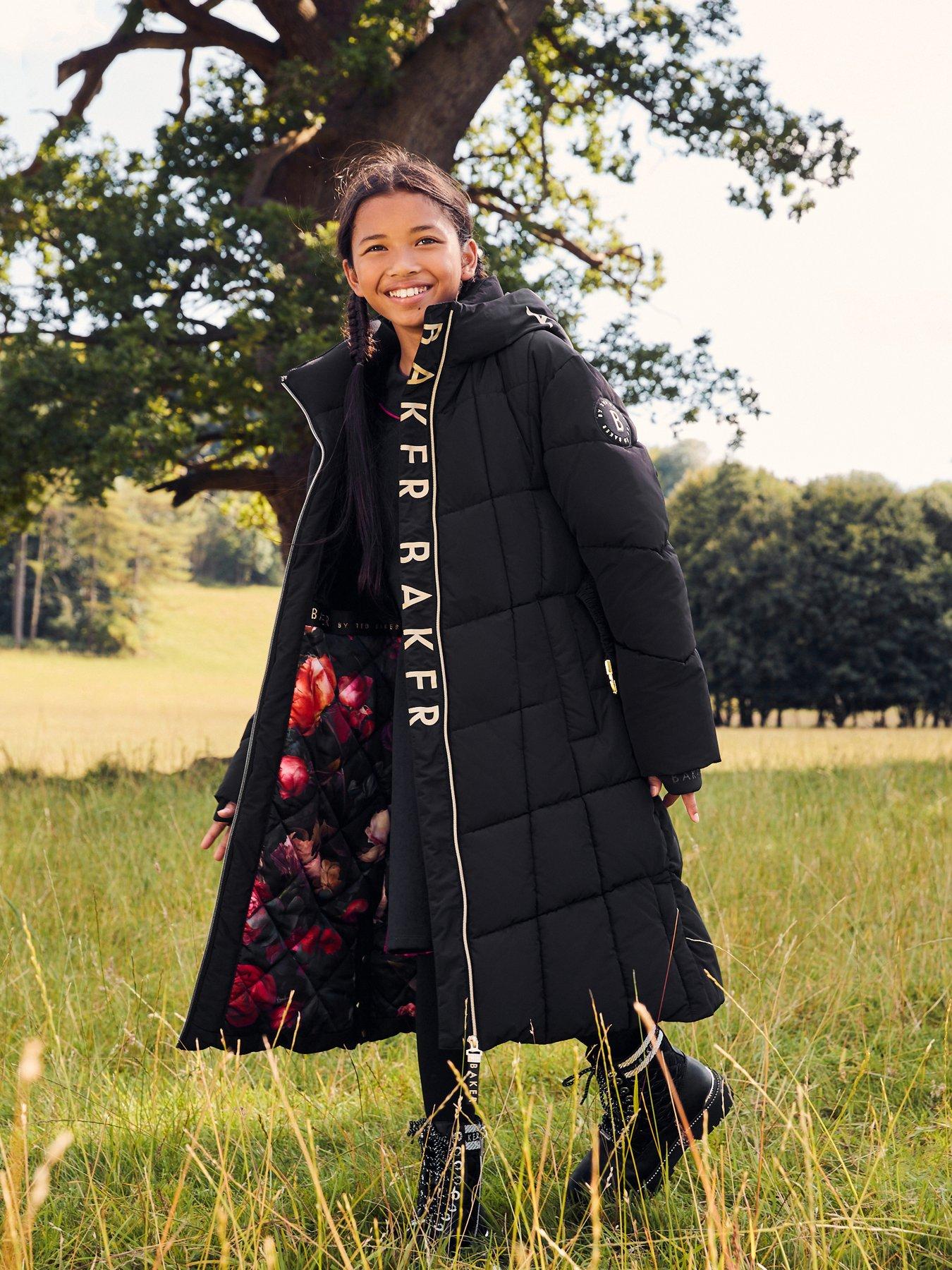 Girls ted baker coat sale best sale