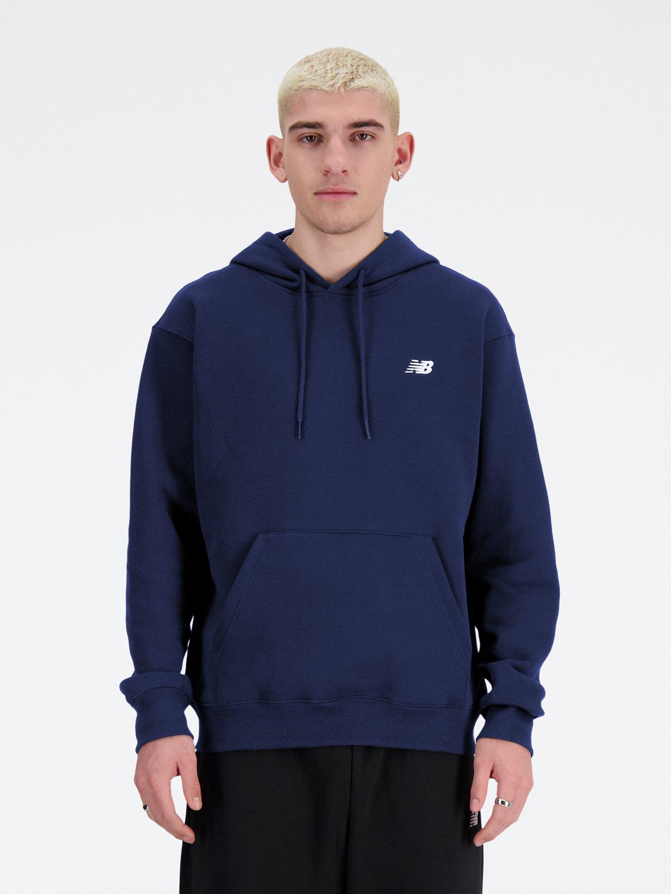 New Balance Mens Sport Essentials French Terry Hoodie Dark Green Very