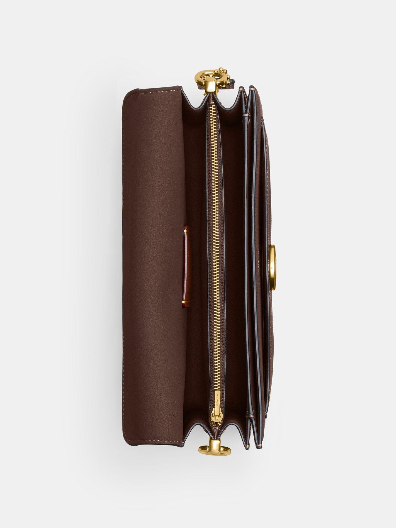 Image 5 of 5 of COACH Tabby 26 Refresh Polished Pebble Leather Shoulder Bag - Dark Brown&nbsp;