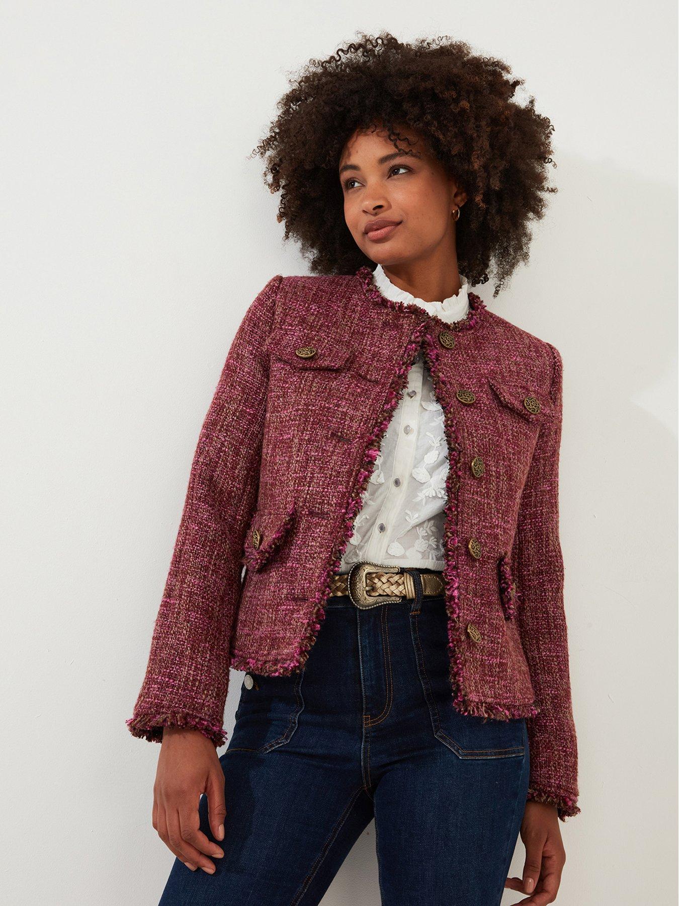 Joe Browns Tweed Blazer - Pink