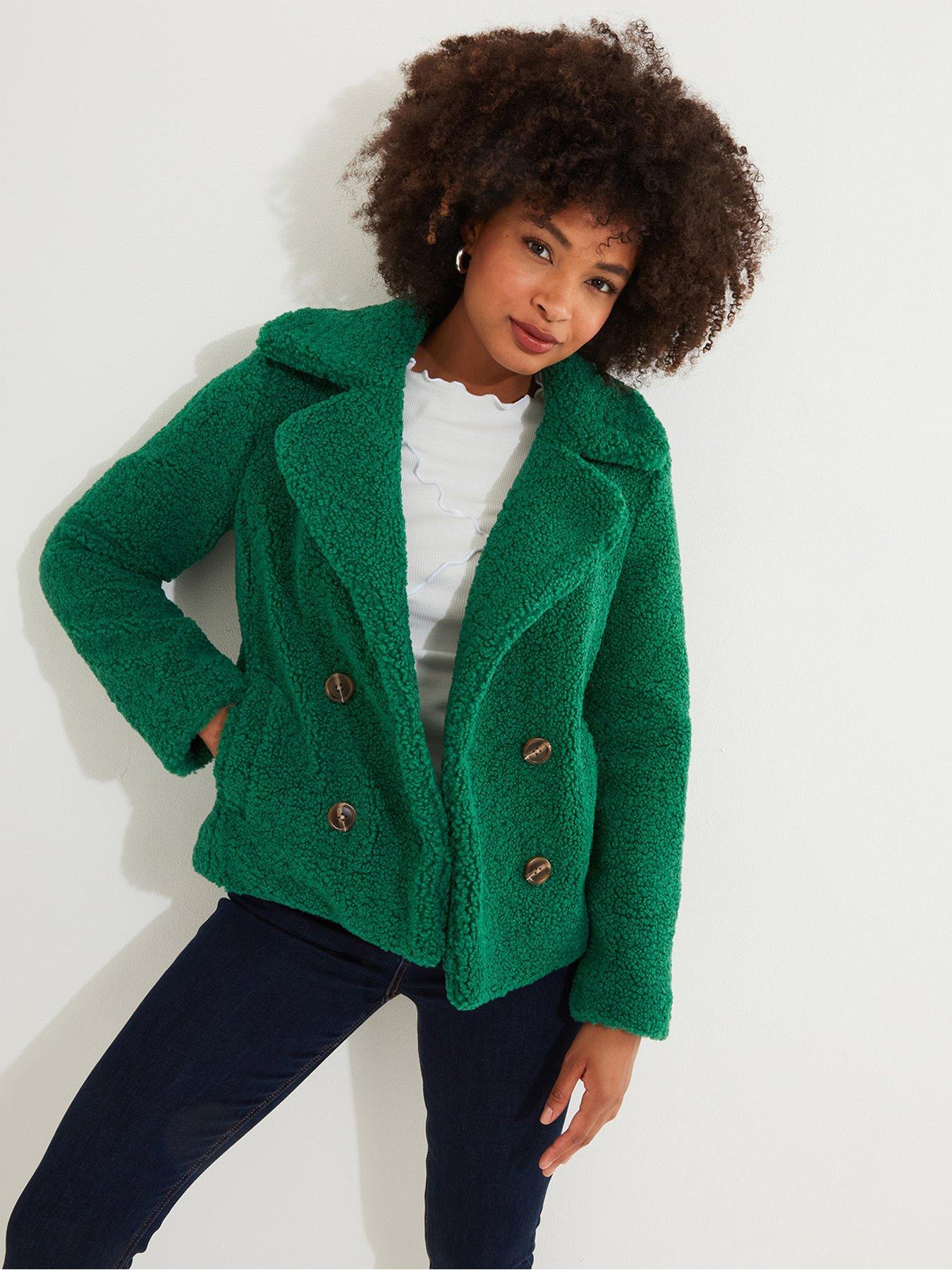 Image 1 of 6 of Joe Browns Green Teddy Jacket