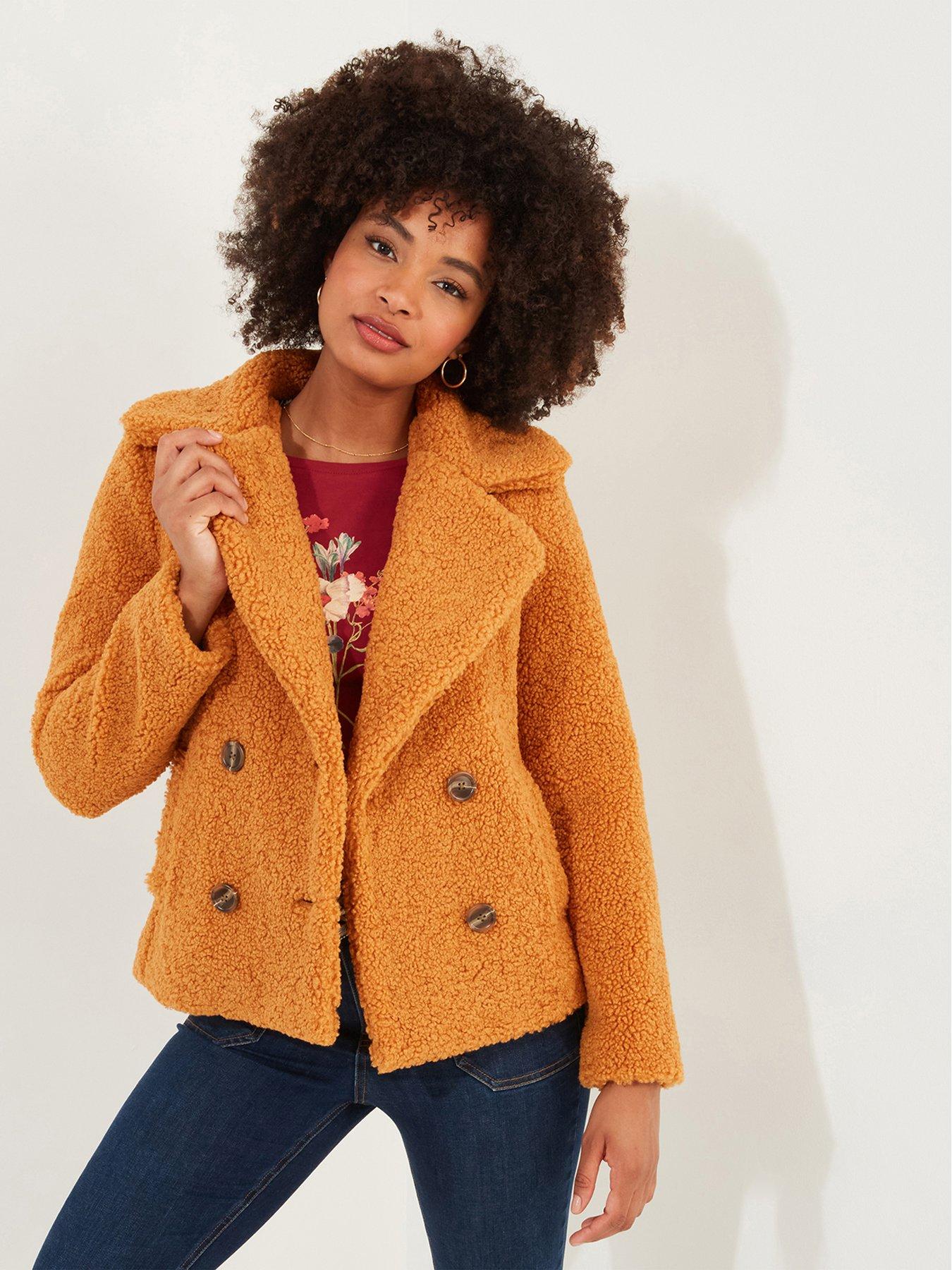 Ladies mustard colour coats best sale