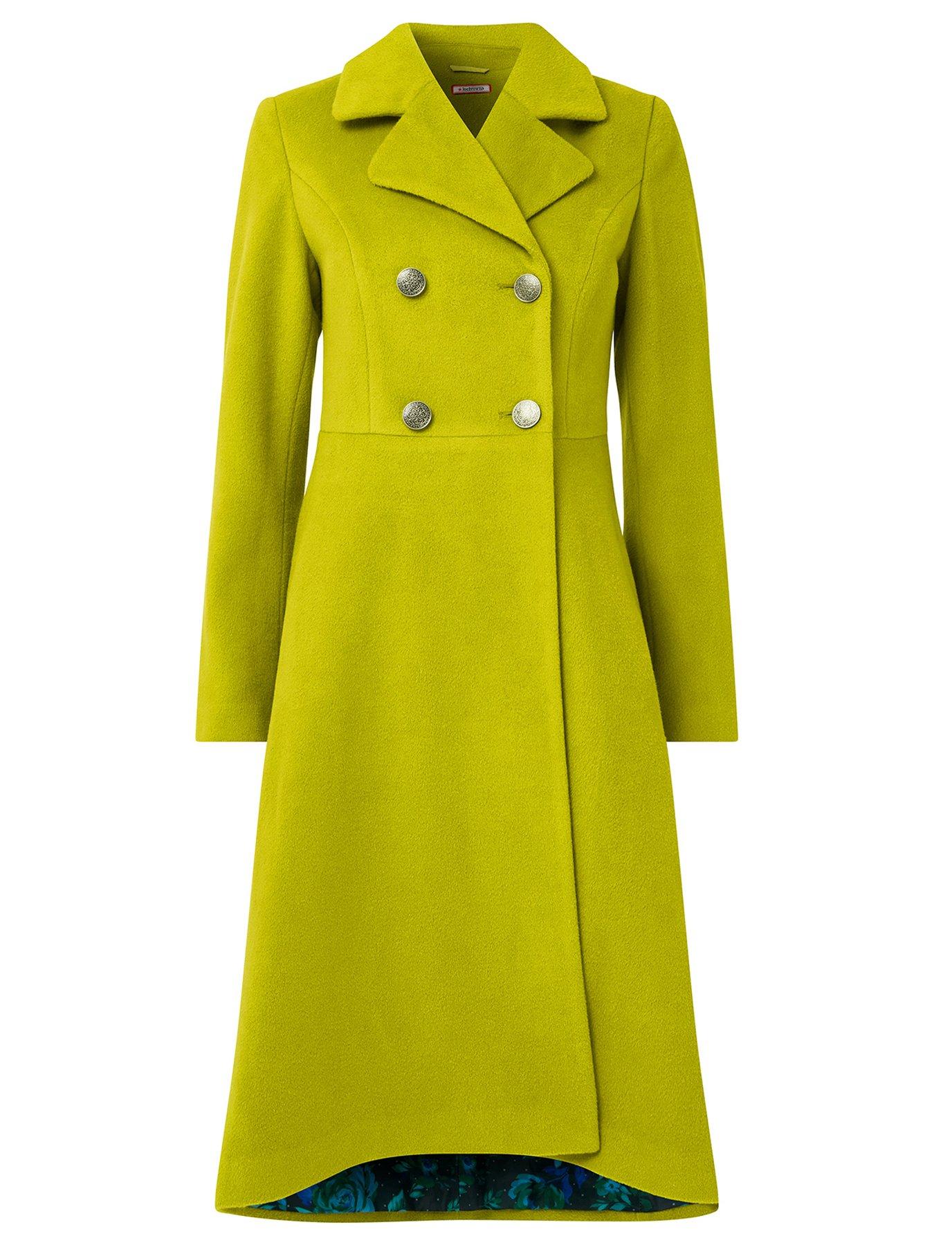 Image 5 of 6 of Joe Browns Lime Double Breasted Maxi Coat