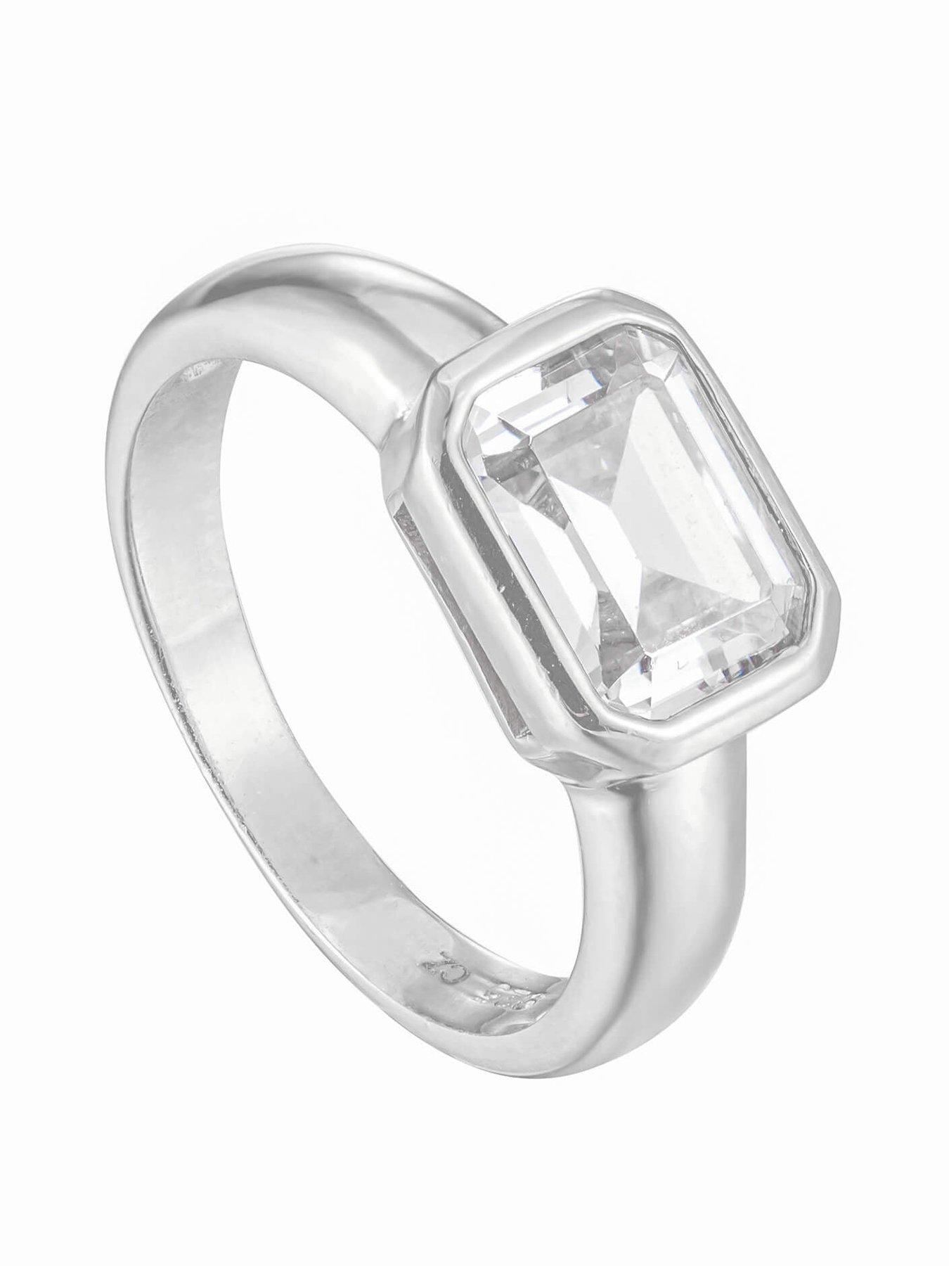 Image 3 of 4 of Seol + Gold Large CZ Ring