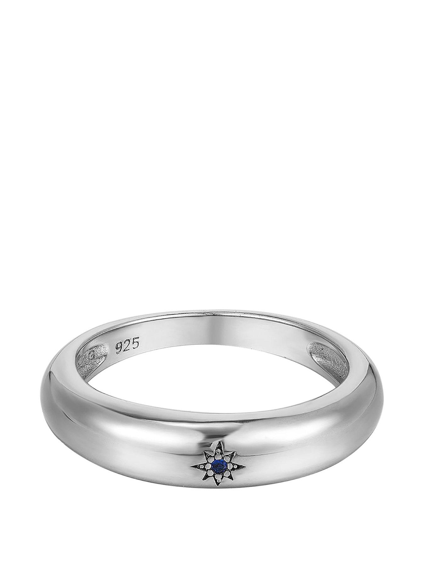 Image 3 of 5 of Seol + Gold Sapphire Star Domed Ring