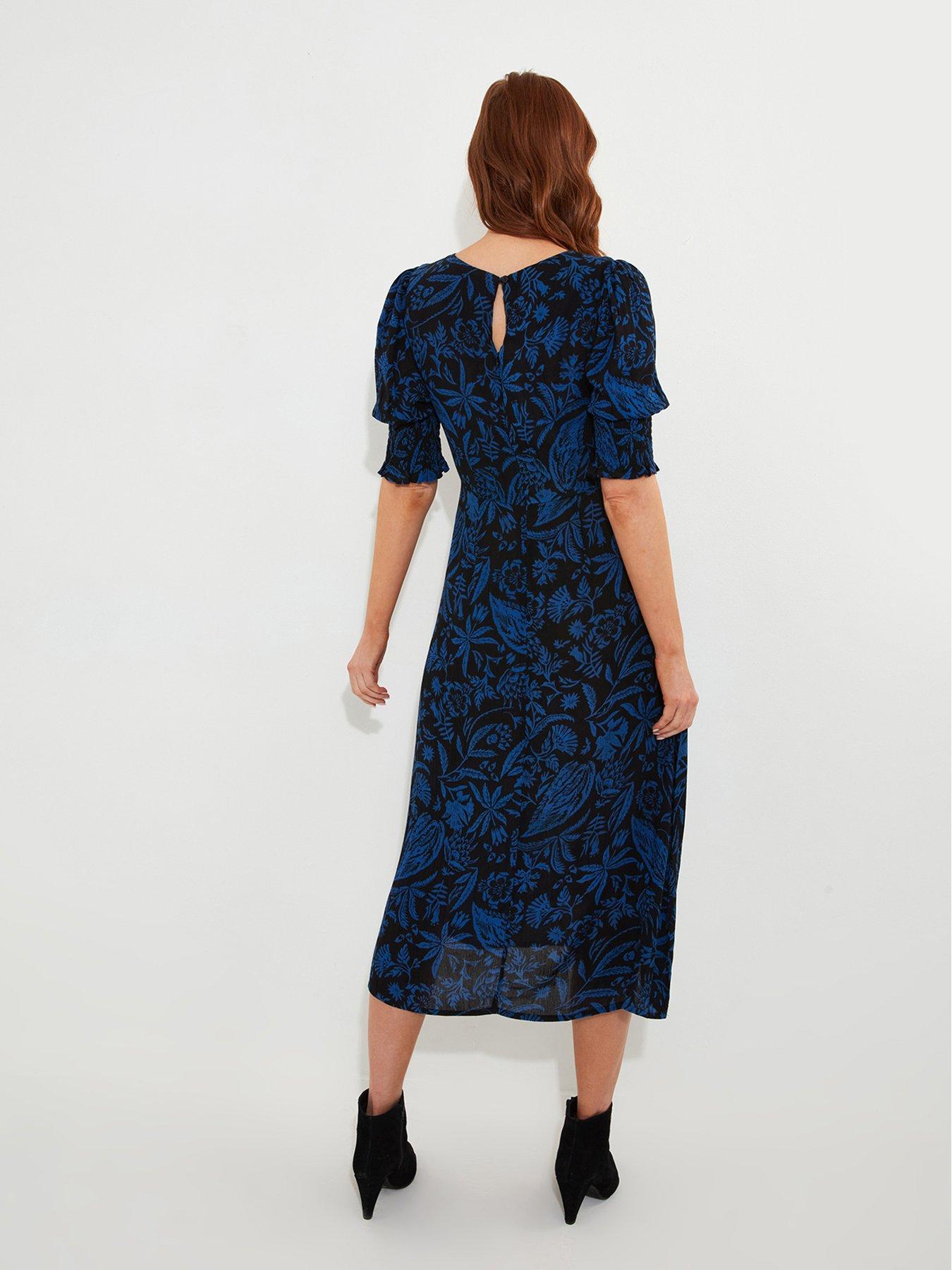 Image 3 of 6 of Joe Browns Floral Printed Midi Dress - Blue
