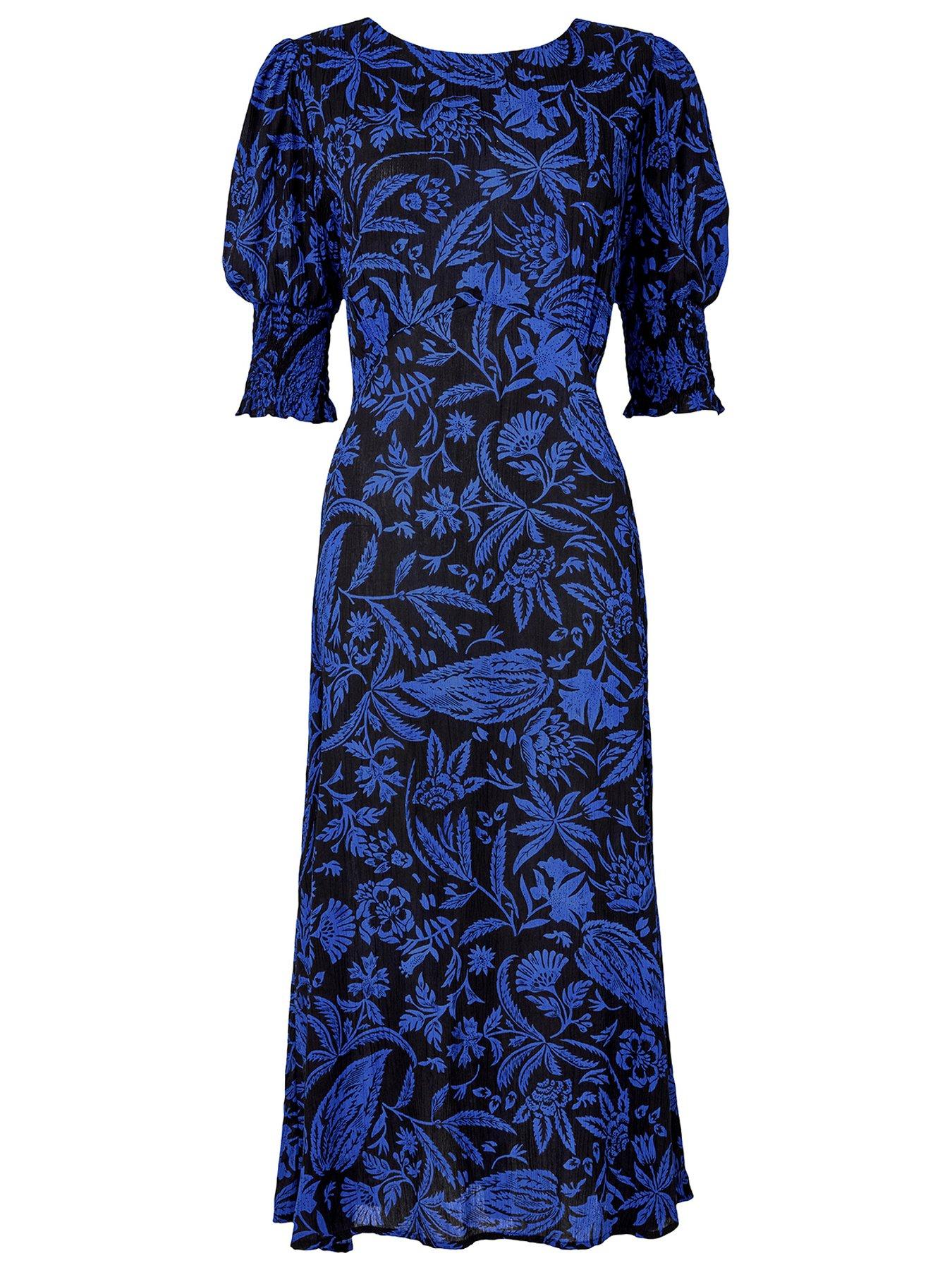 Image 5 of 6 of Joe Browns Floral Printed Midi Dress - Blue