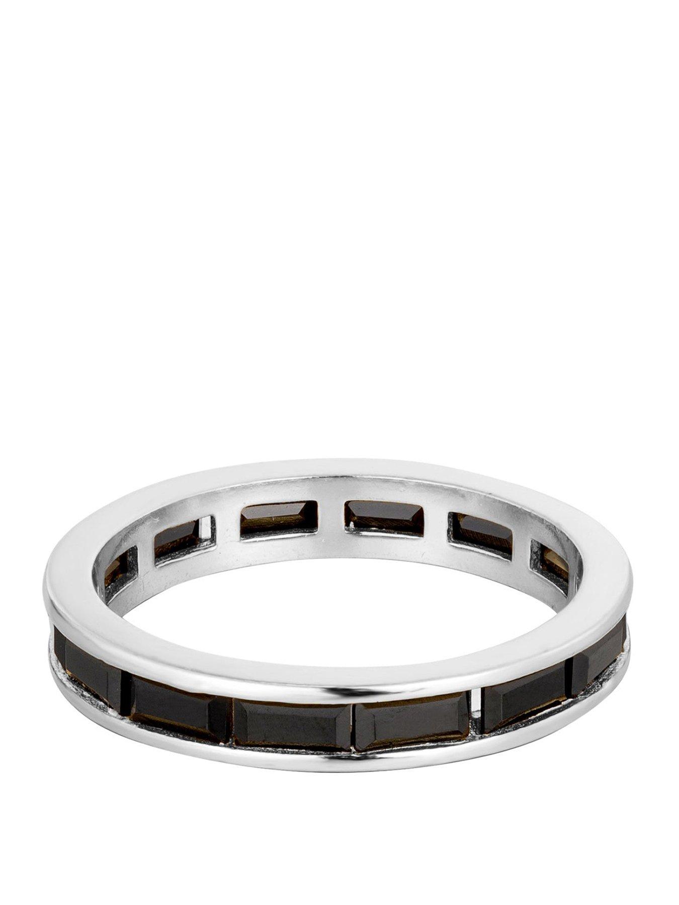 Seol + Gold Black CZ Eternity Ring