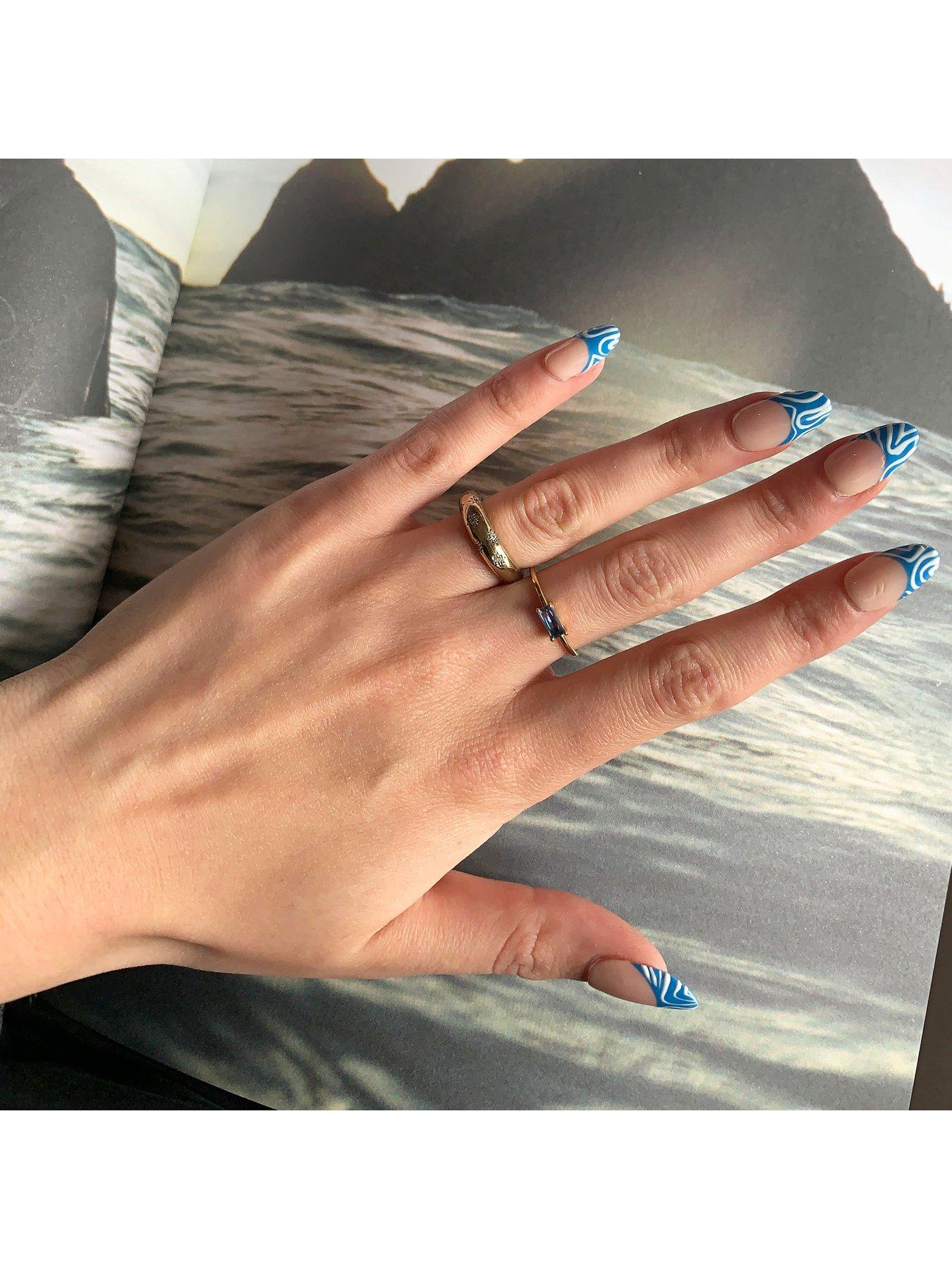 Image 4 of 5 of Seol + Gold Topaz CZ Baguette Ring