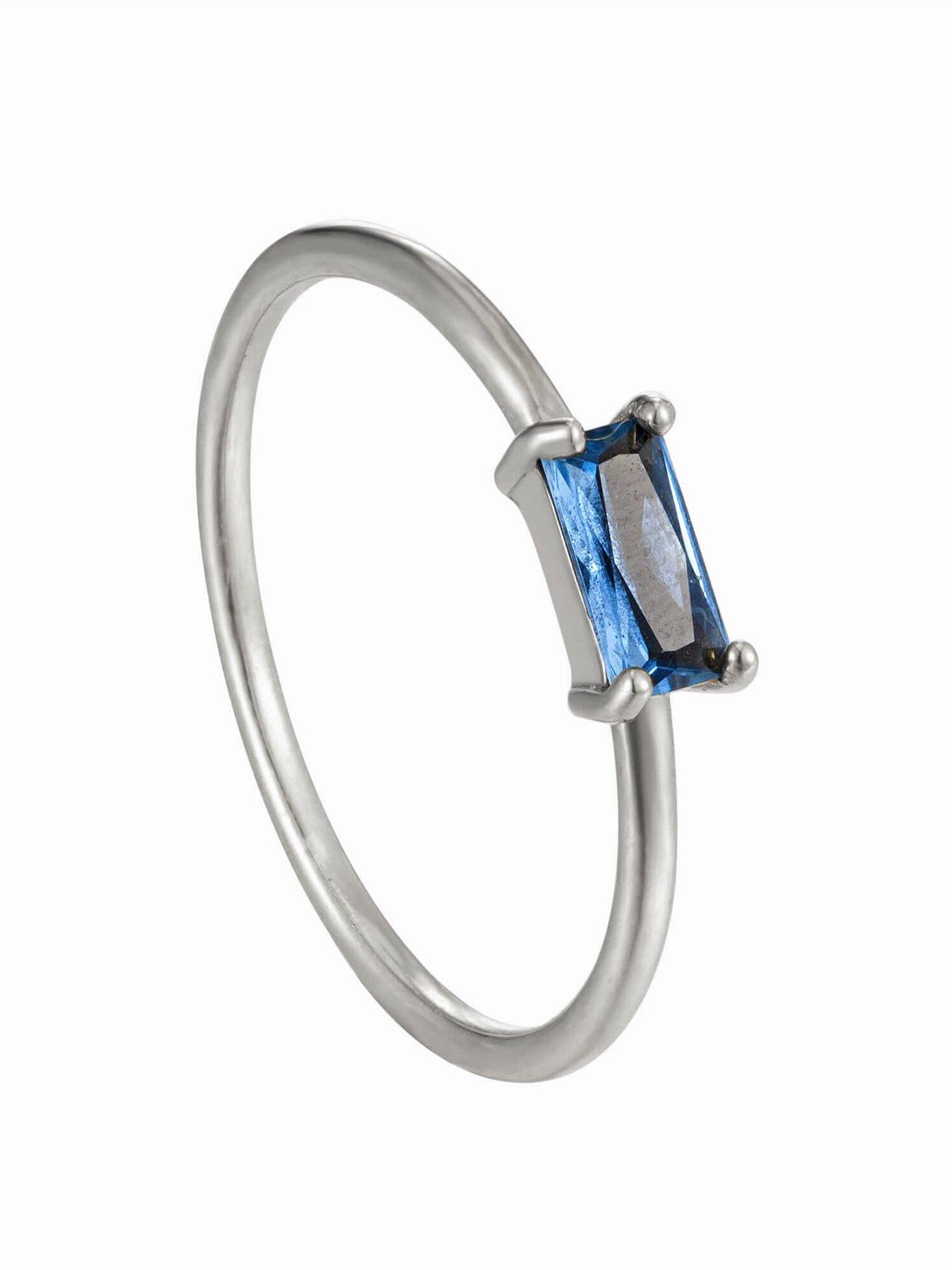 Image 1 of 5 of Seol + Gold Topaz CZ Baguette Ring