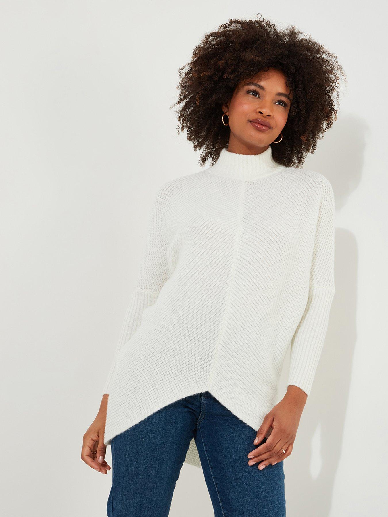 Image 1 of 5 of Joe Browns Ivory High Neck Jumper
