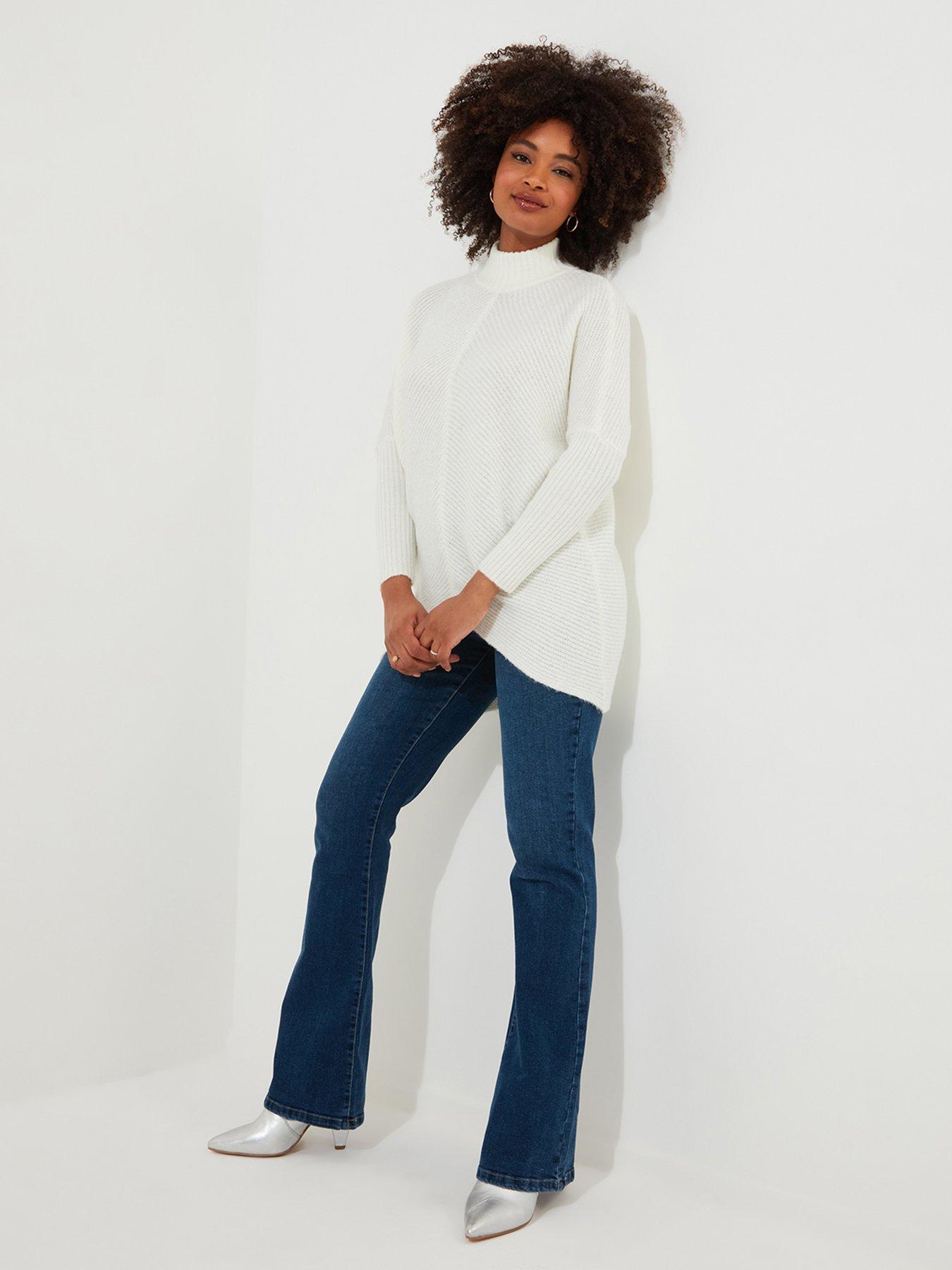 Image 4 of 5 of Joe Browns Ivory High Neck Jumper