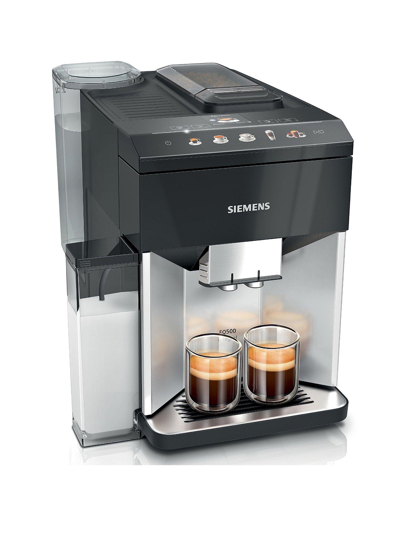 undefined TQ513GB1 EQ500 Bean to Cup Fully Automatic Freestanding Coffee Machine - Silver  &  Black