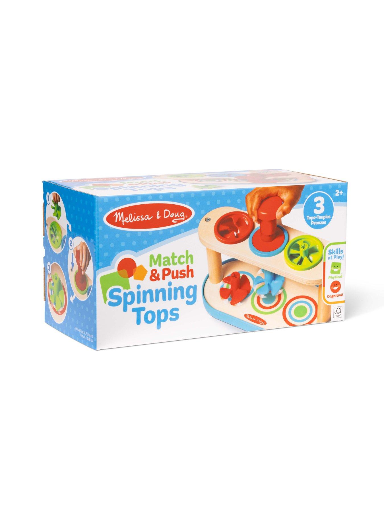 Image 2 of 8 of Melissa & Doug Match &amp; Push Spinning Tops