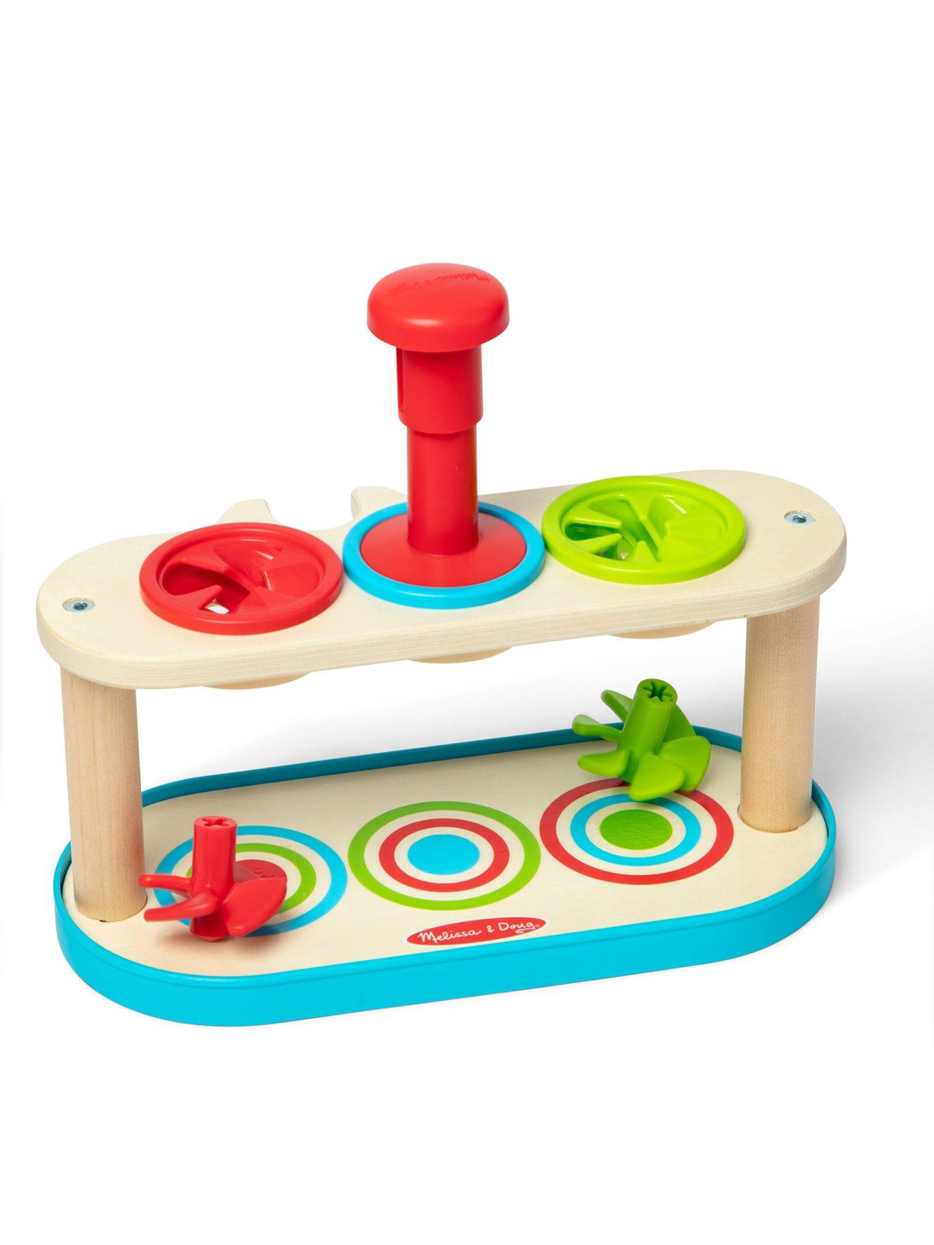 Image 3 of 8 of Melissa & Doug Match &amp; Push Spinning Tops
