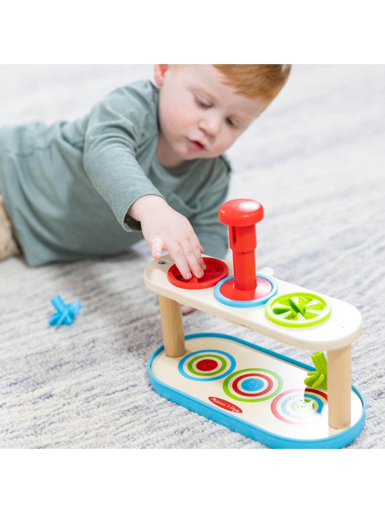 Image 4 of 8 of Melissa & Doug Match &amp; Push Spinning Tops