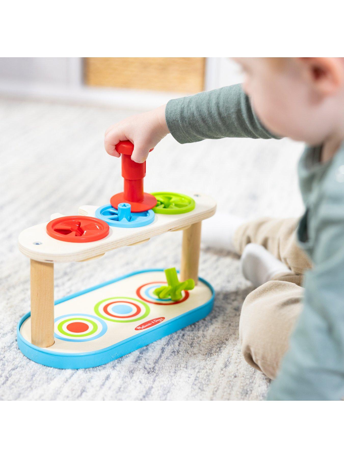 Image 6 of 8 of Melissa & Doug Match &amp; Push Spinning Tops