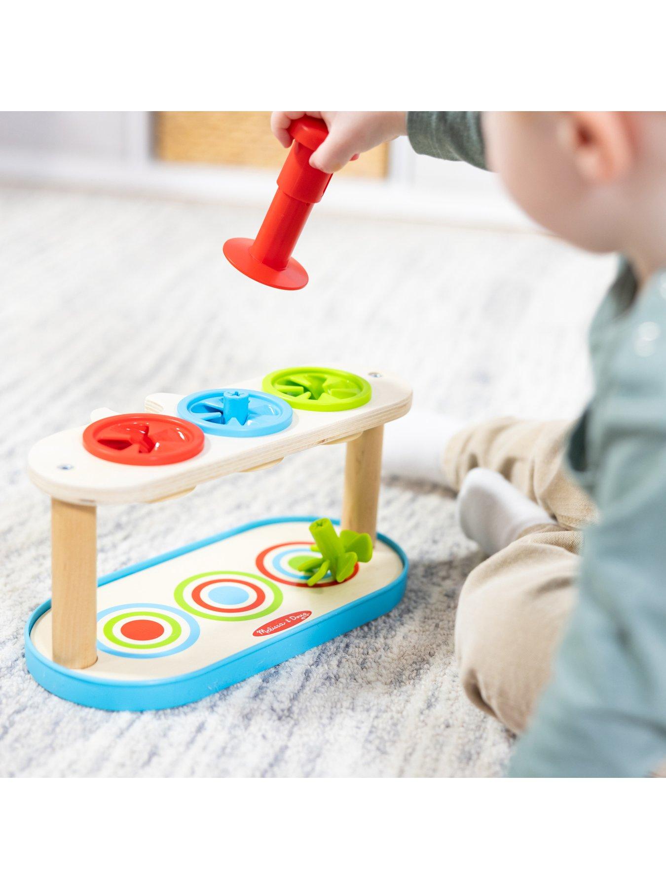 Image 7 of 8 of Melissa & Doug Match &amp; Push Spinning Tops