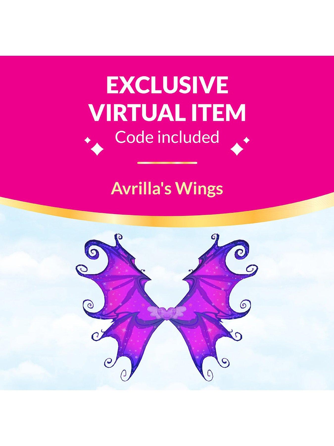 Image 7 of 8 of Royale High 9" Avrilla the Dark Fairy Fashion Doll - Fairy Journal, Comb, and Virtual Item Code Included