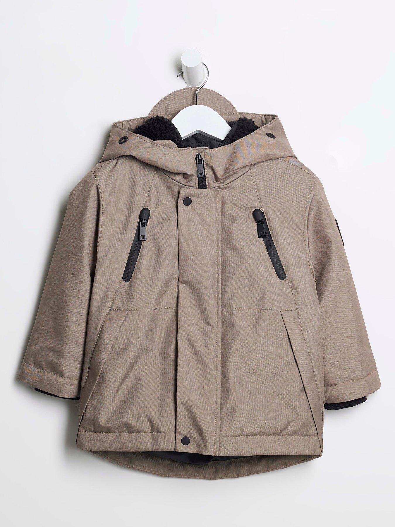 River Island Mini Parka Jacket Beige Very