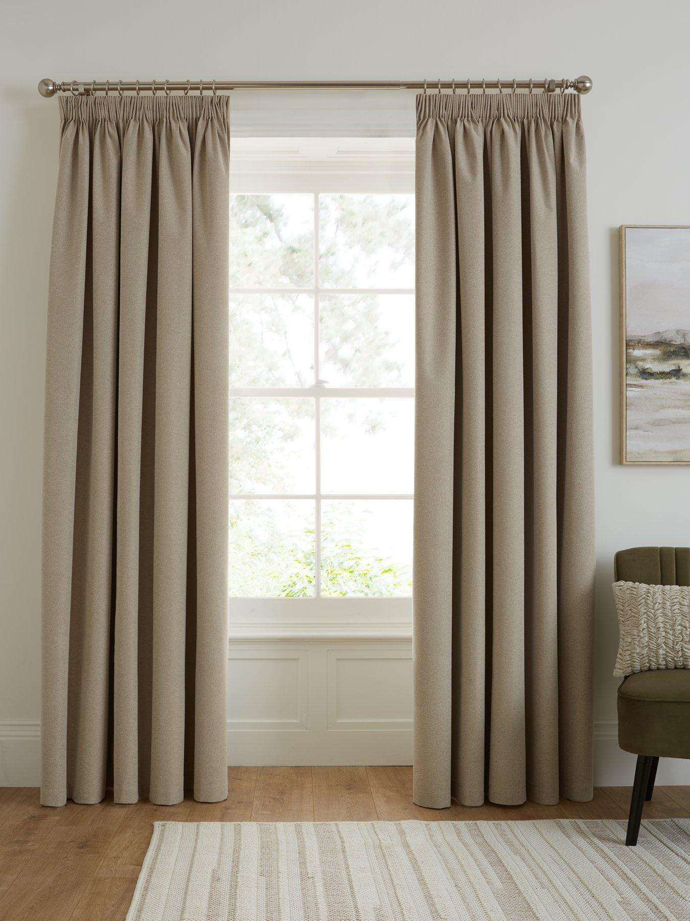 Product photograph of Very Home Texas Blackout Pleated Curtains from very.co.uk