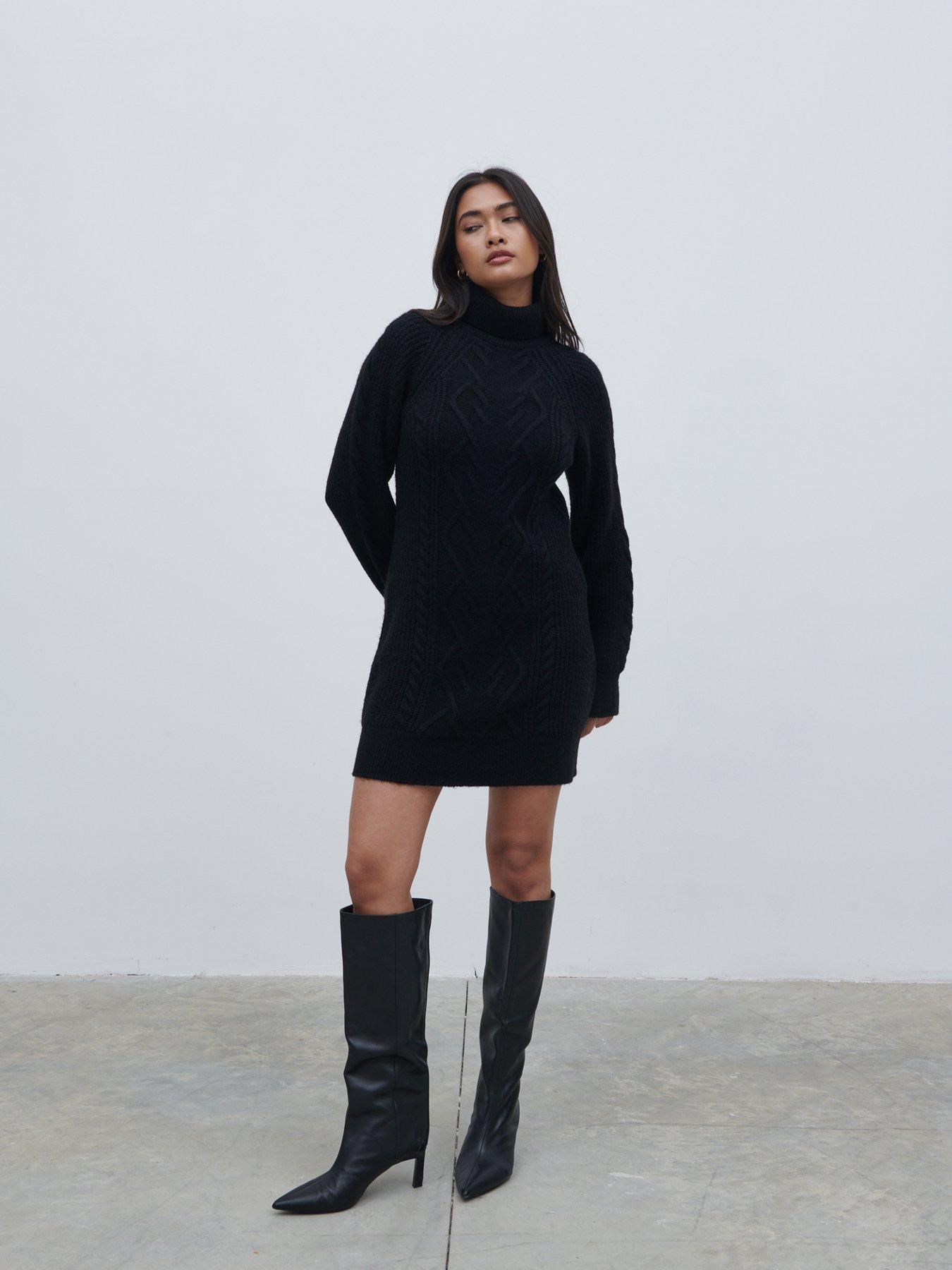 arabella mini dress black Arabella Classic Mini Dress- Navy