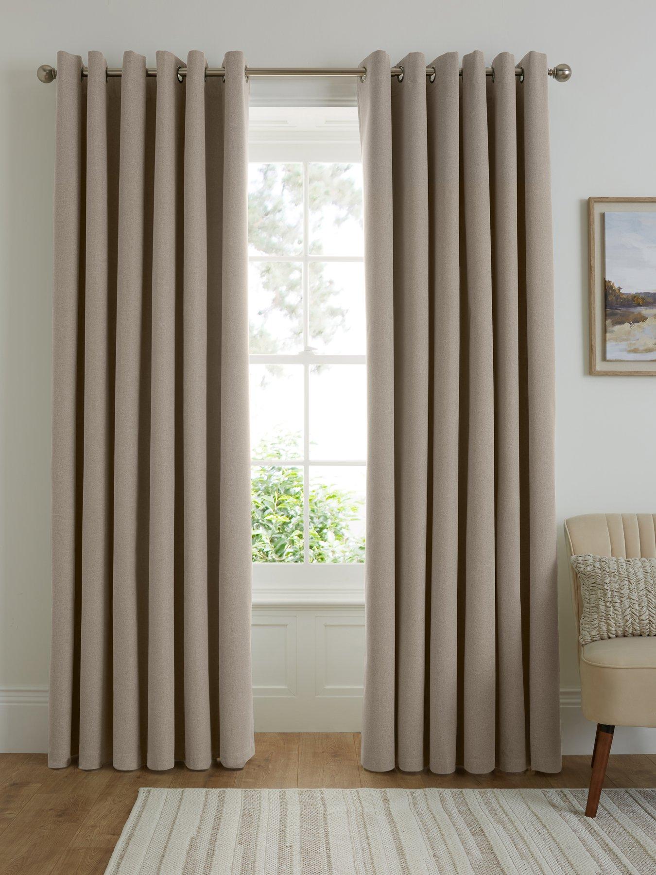 Product photograph of Very Home Houston Blackout Eyelet Curtains from very.co.uk