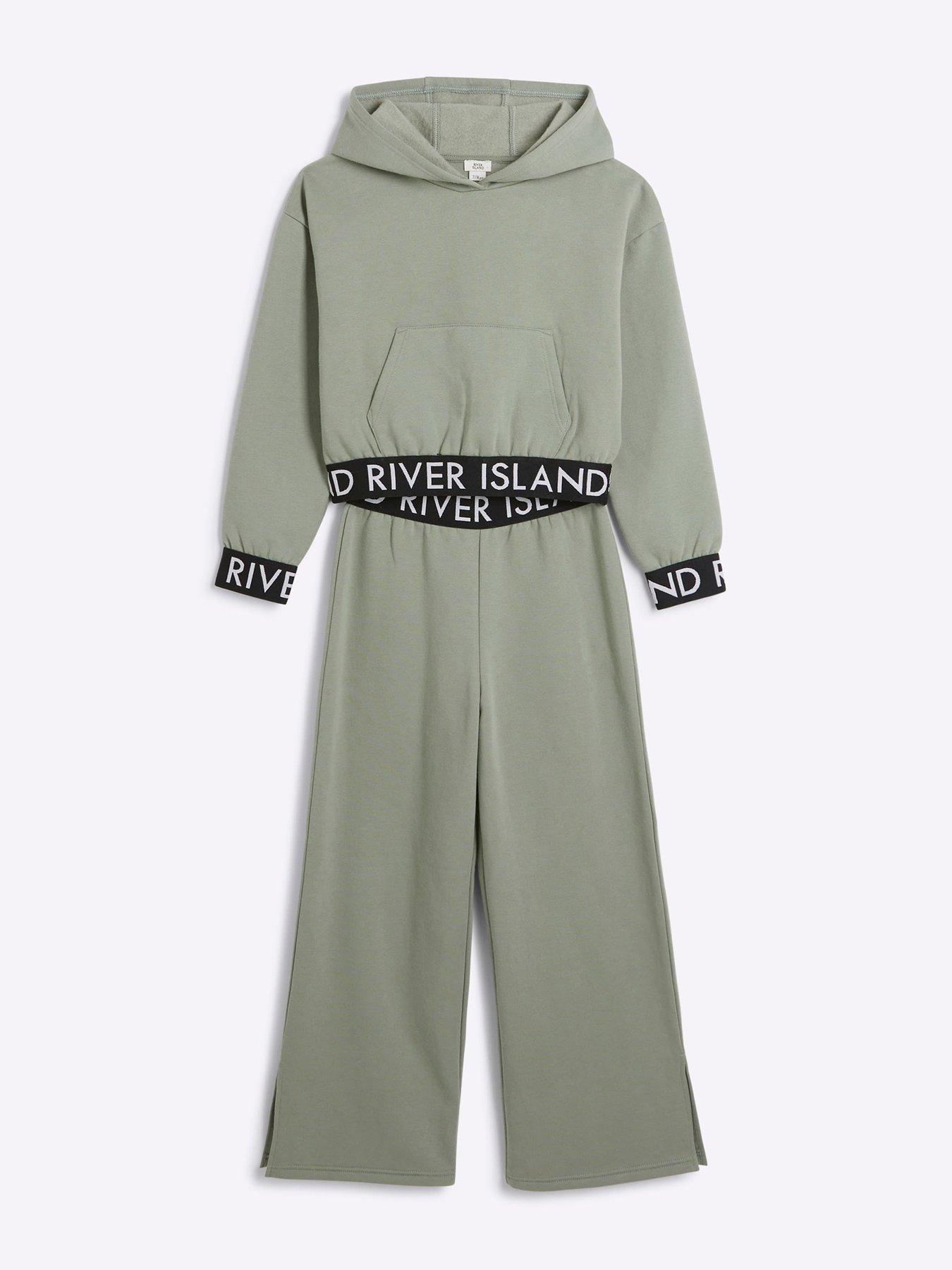 River island green hoodie hotsell