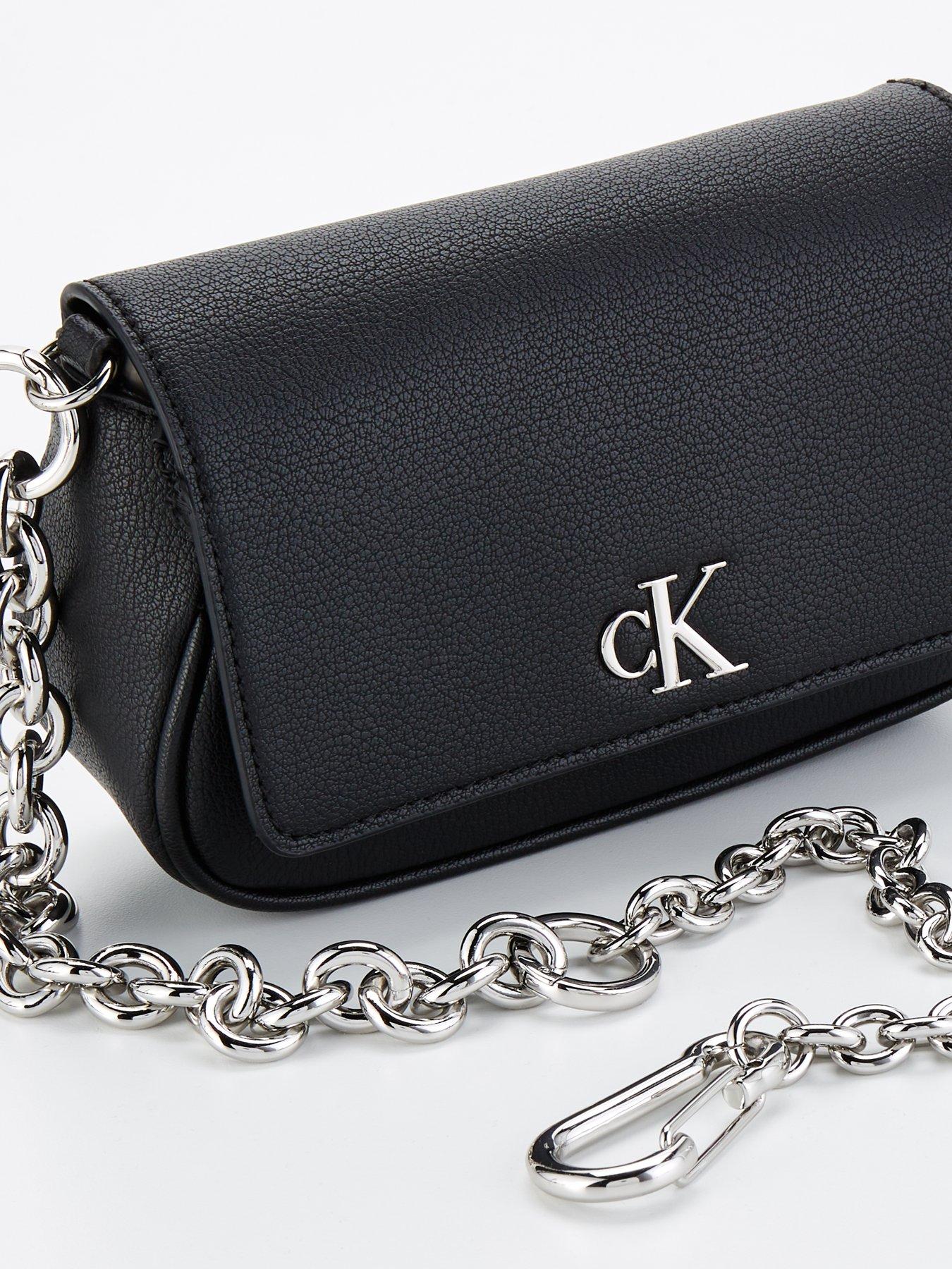 Image 3 of 4 of Calvin Klein Jeans Monogram Shoulder Bag - Black