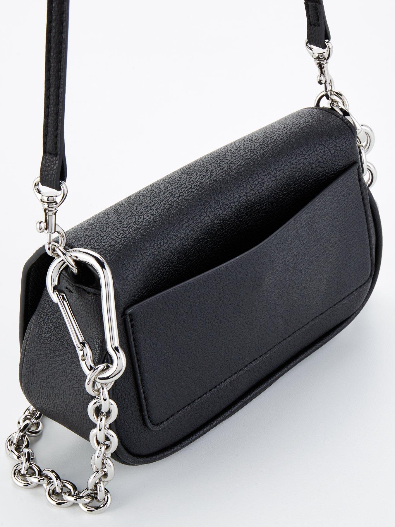 Image 4 of 4 of Calvin Klein Jeans Monogram Shoulder Bag - Black