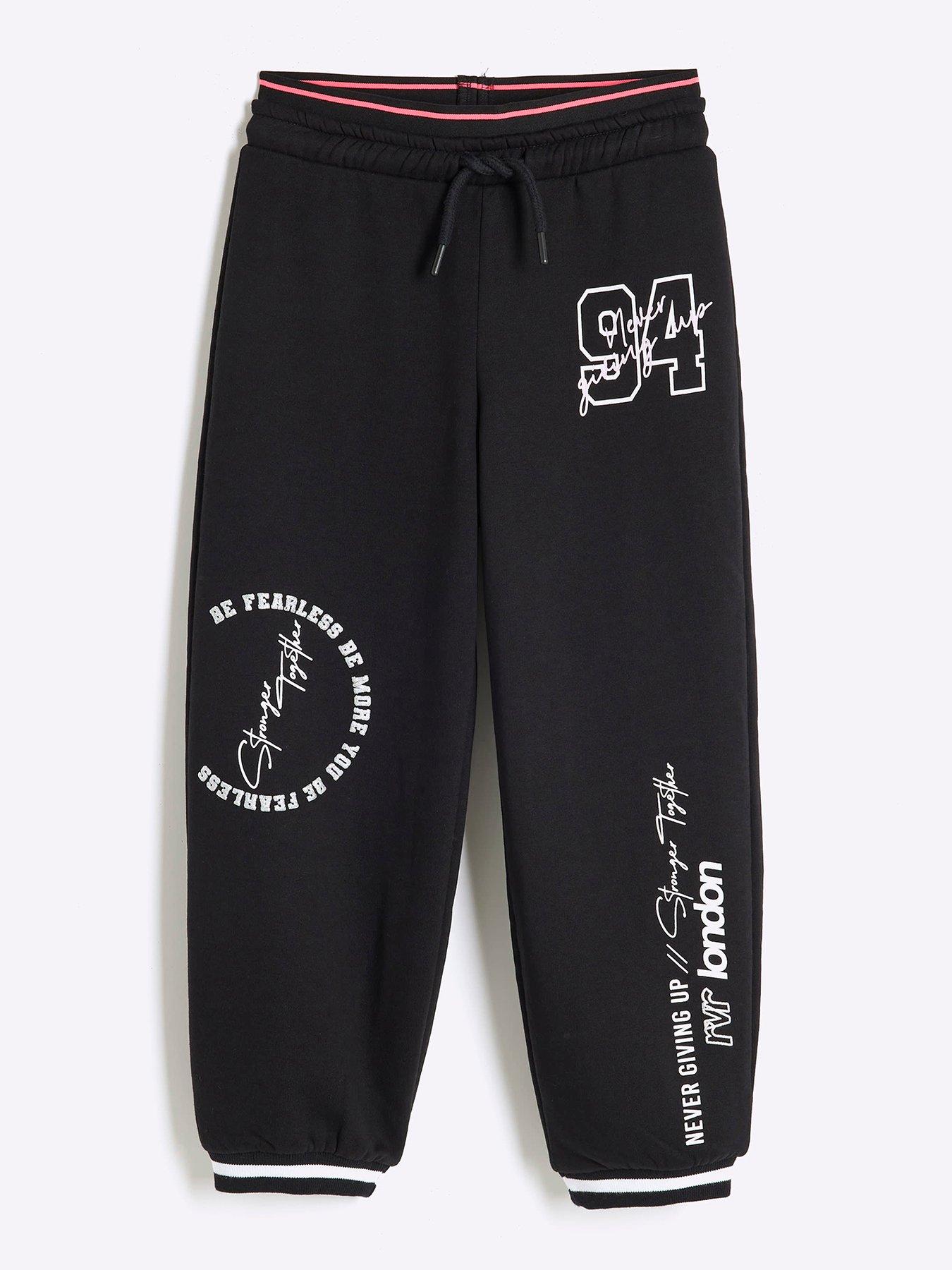 undefined Girls 94 Double Layer Joggers - Black
