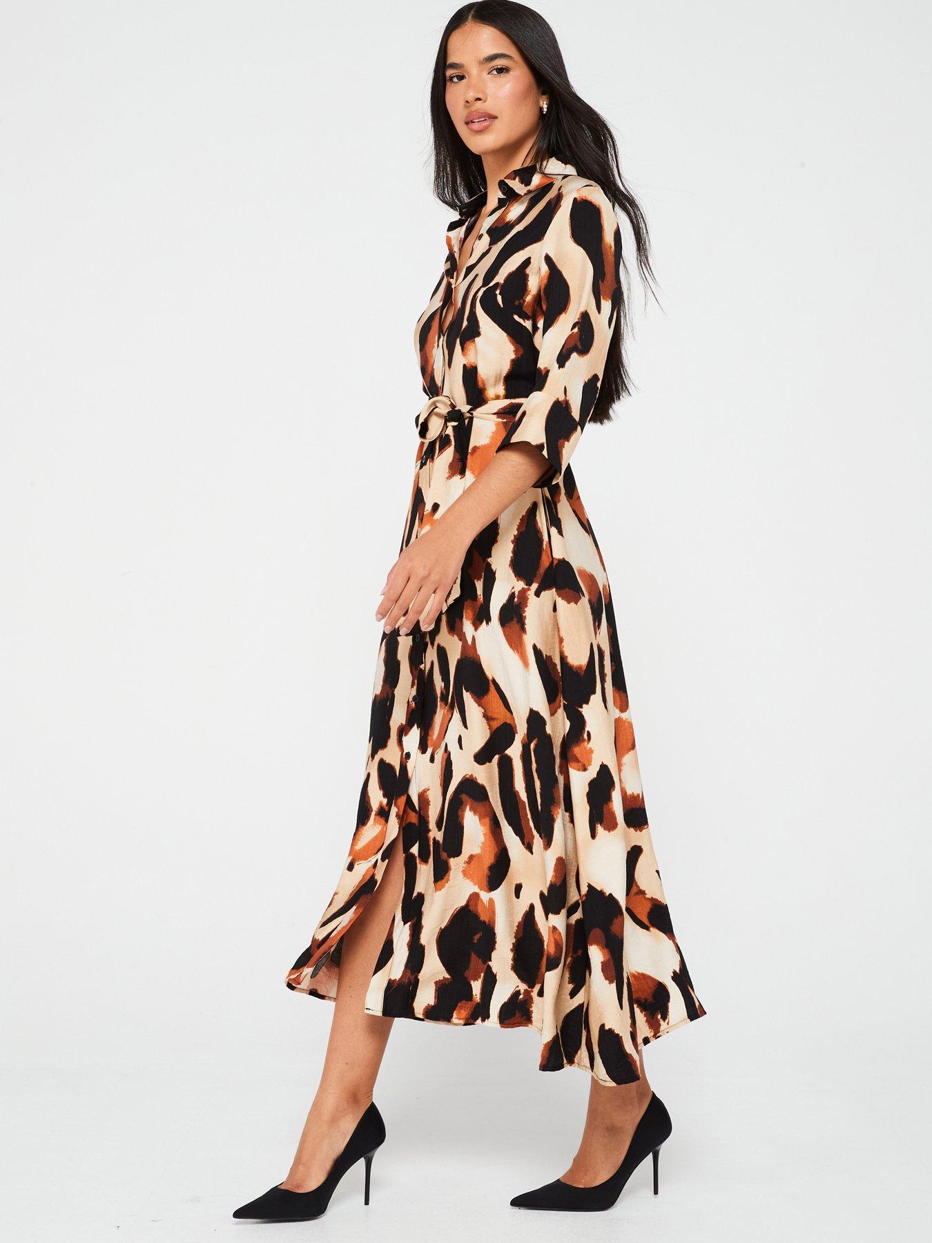 undefined Shirt Midi Dress - Multi